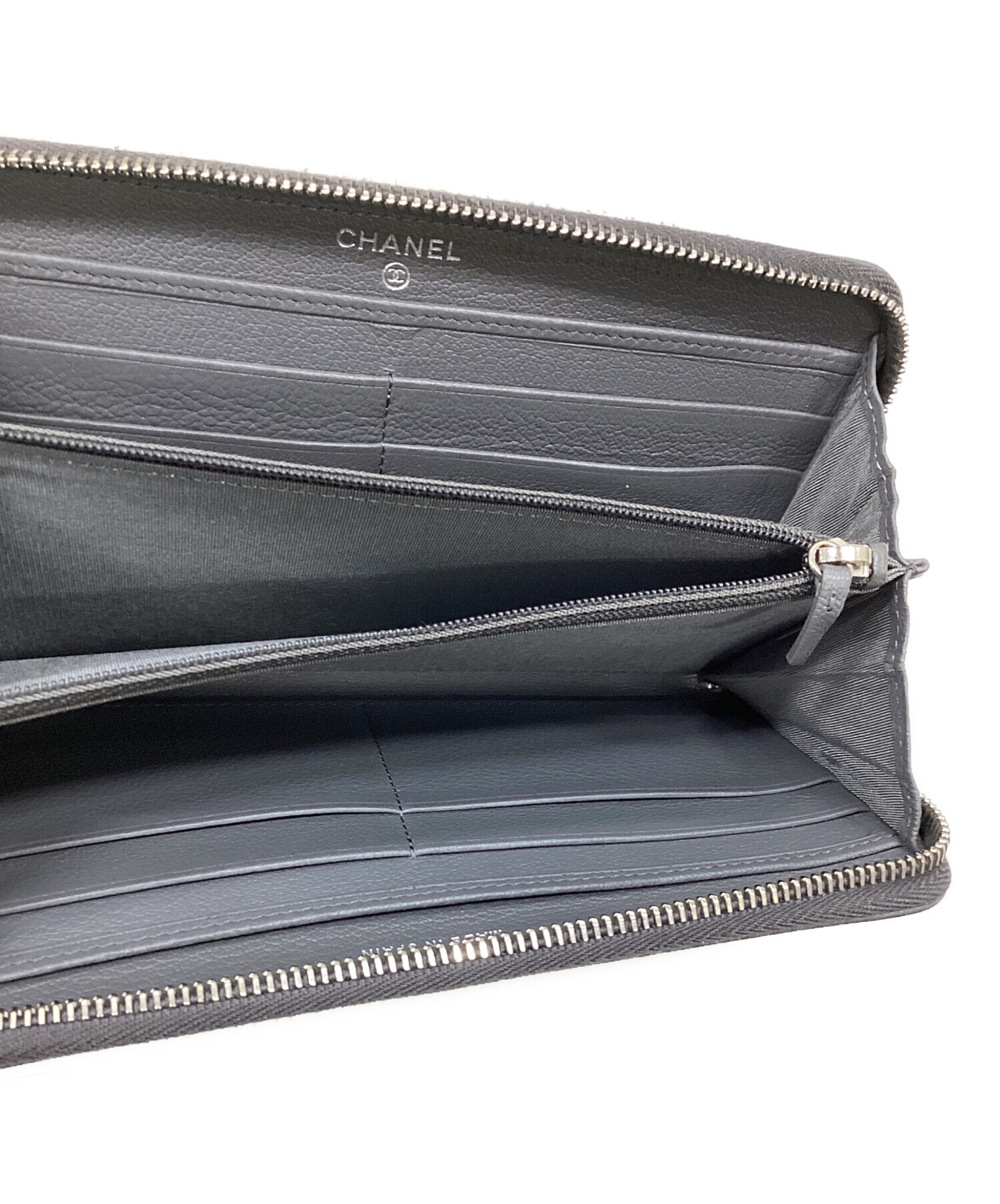 中古・古着通販】CHANEL (シャネル) 長財布 グレー｜ブランド・古着