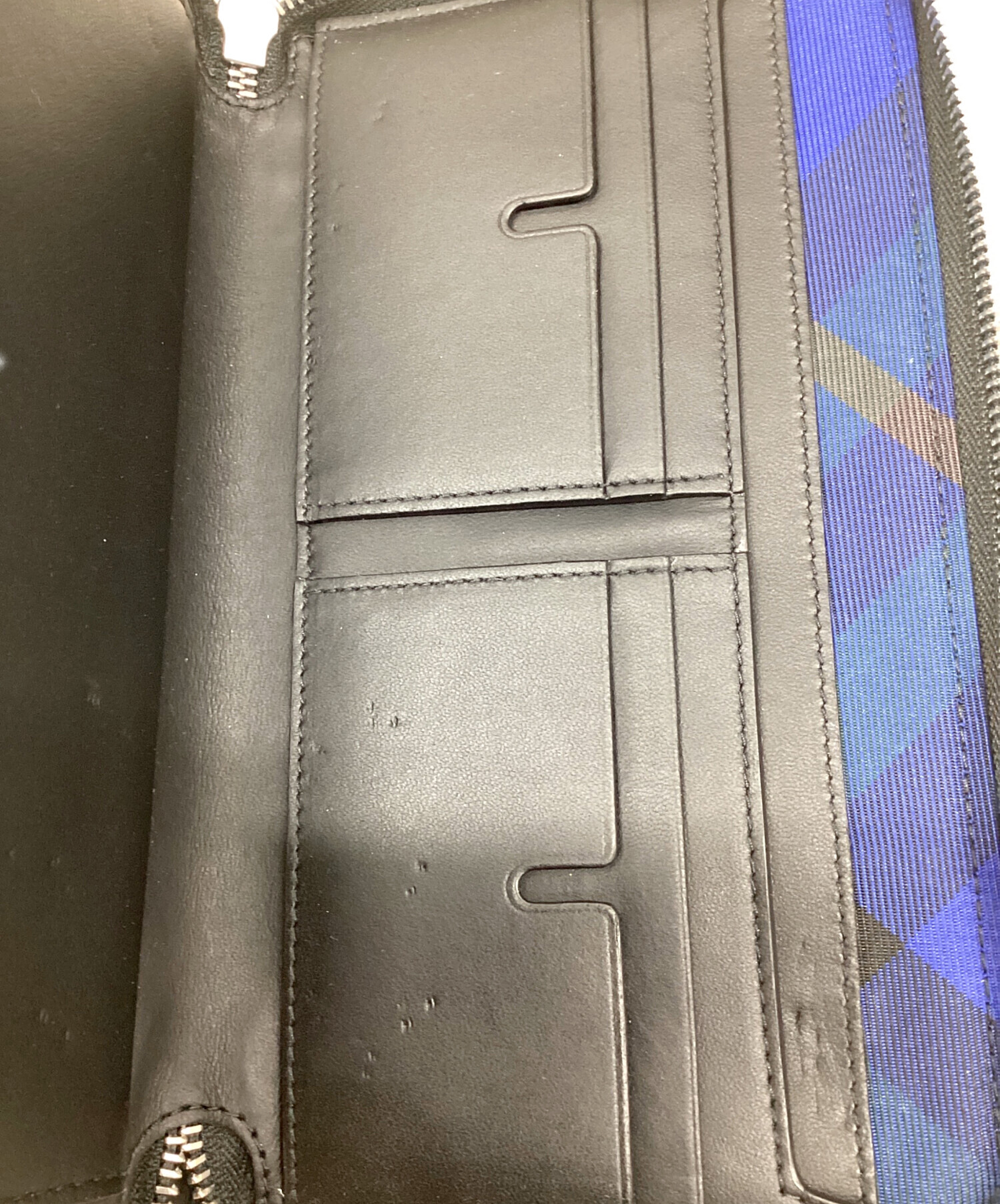 中古・古着通販】BURBERRY (バーバリー) 長財布 ブラック｜ブランド