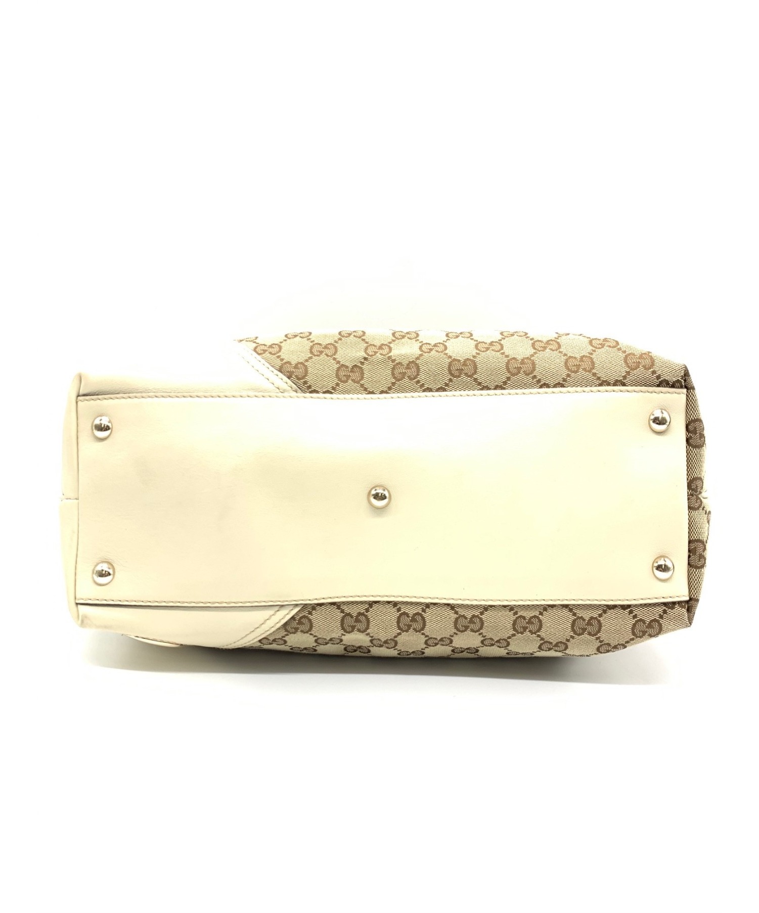 ［専用］ホワイトです 中古・古着通販】GUCCI (グッチ) トートバッグ ブラウン×ホワイト