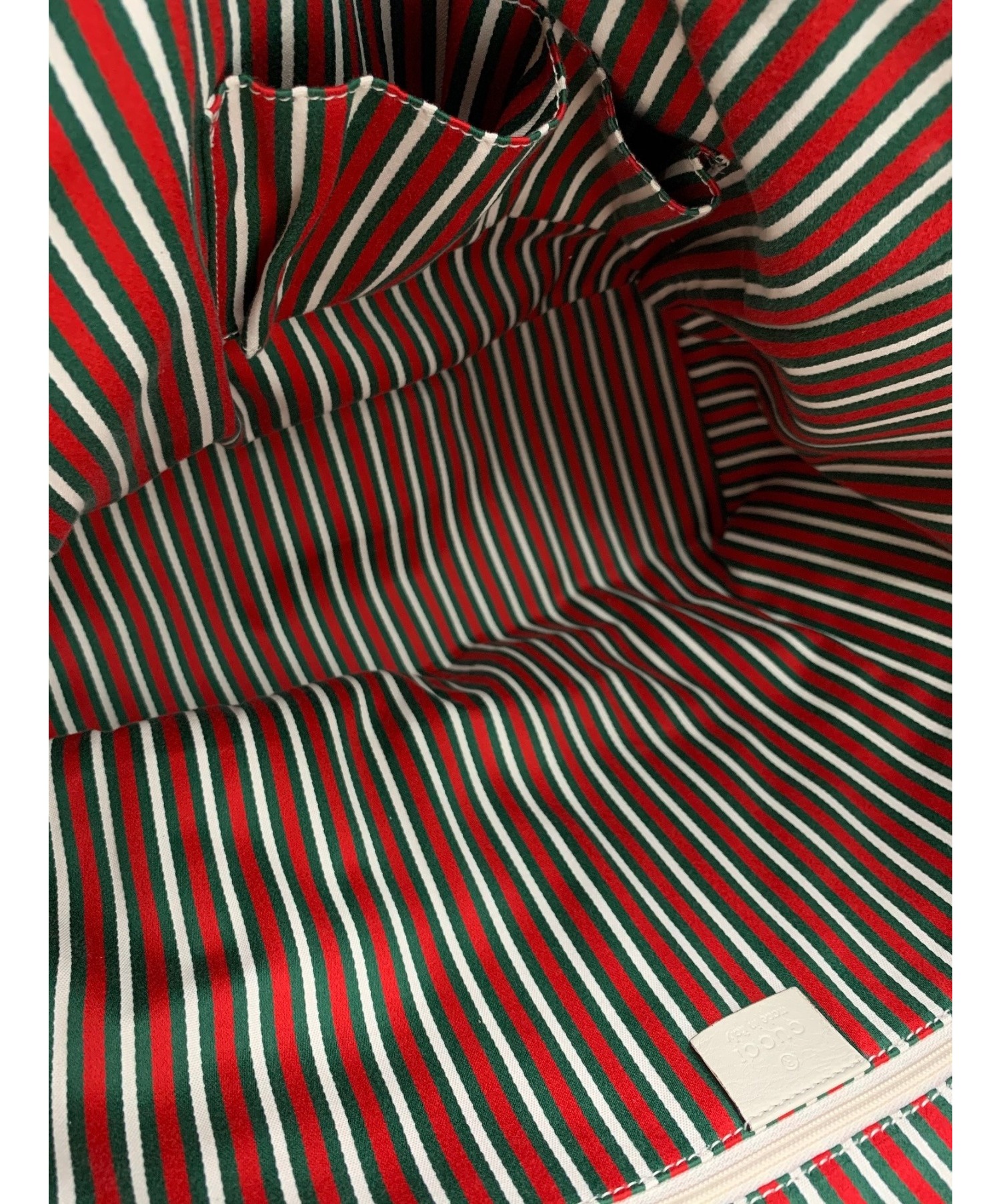 中古・古着通販】GUCCI (グッチ) トートバッグ ブラウン×ホワイト