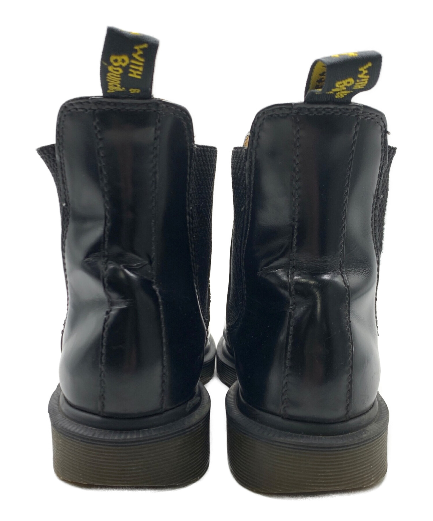 最終値下げ Dr. Martens サイドゴアブーツ ブラック サイズ37 中古・古着通販】Dr.Martens (ドクターマーチン) サイドゴアブーツ