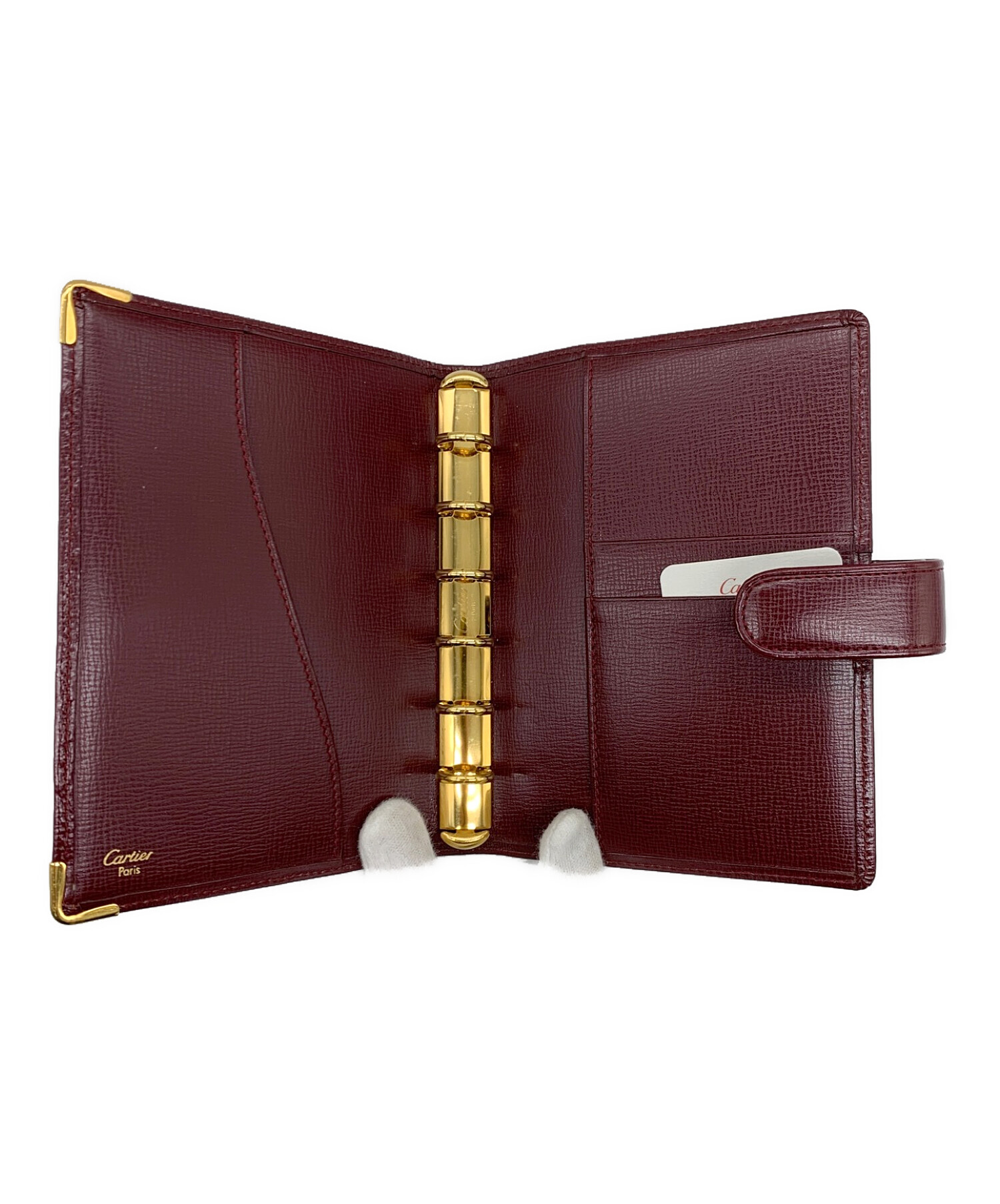 中古・古着通販】Cartier (カルティエ) 手帳カバー ボルドー｜ブランド