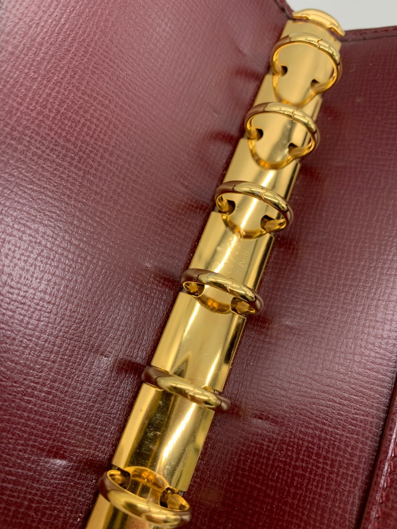 中古・古着通販】Cartier (カルティエ) 手帳カバー ボルドー｜ブランド