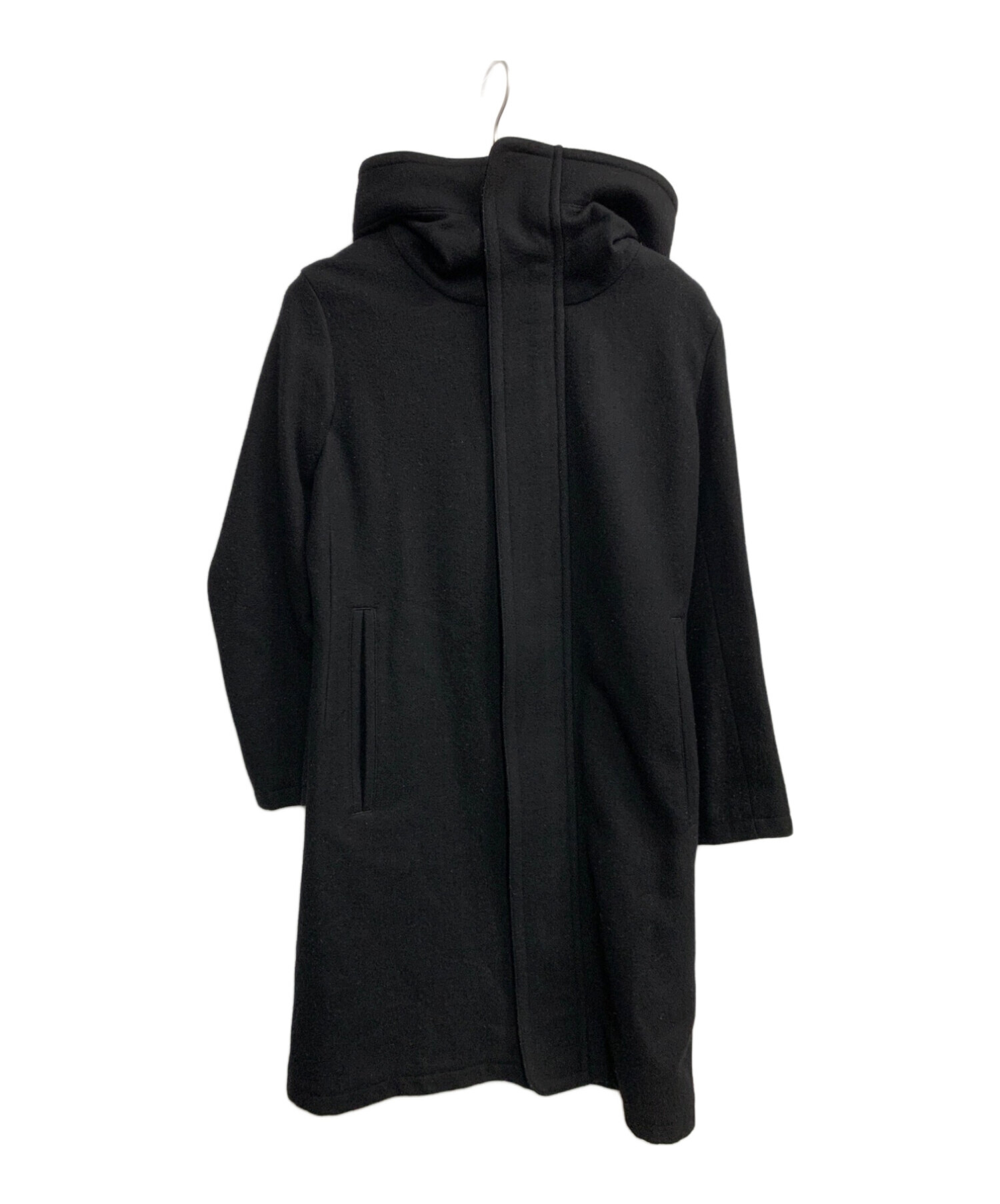 中古・古着通販】LIMI feu (リミフゥ) フーデッドコート ブラック