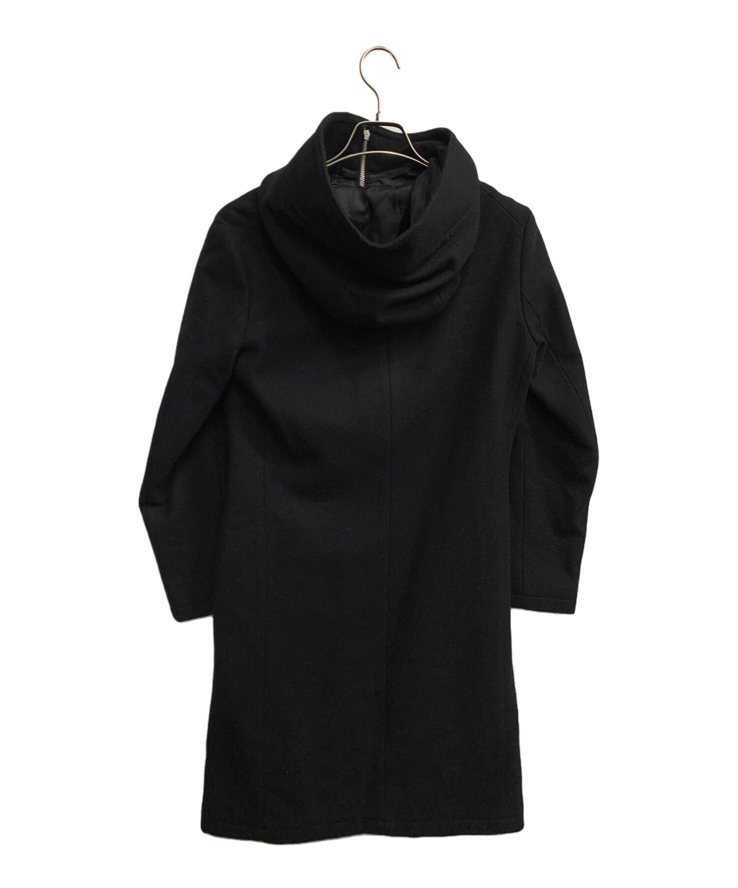 中古・古着通販】LIMI feu (リミフゥ) フーデッドコート ブラック