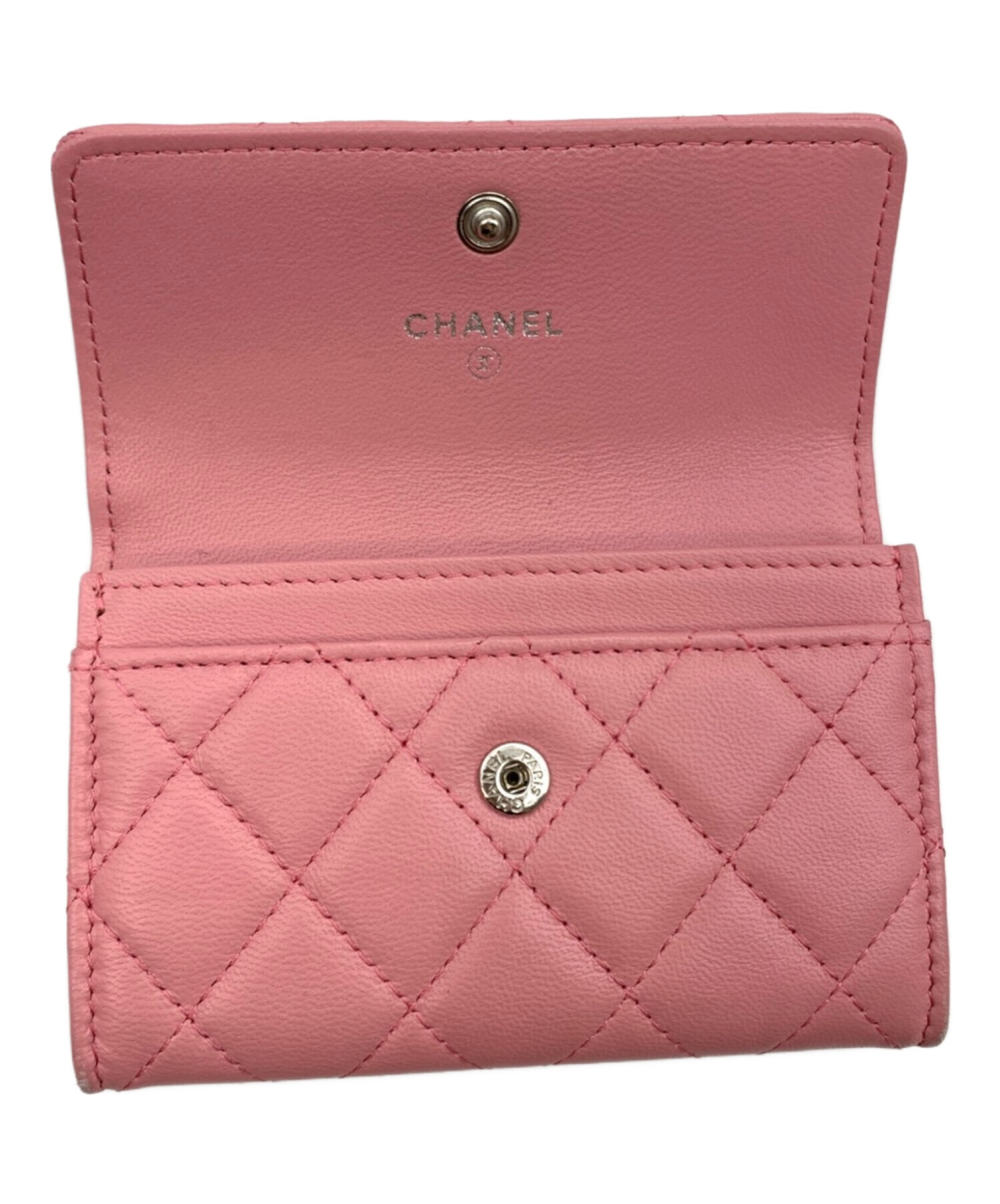 中古・古着通販】CHANEL (シャネル) カードケース/マトラッセ ピンク