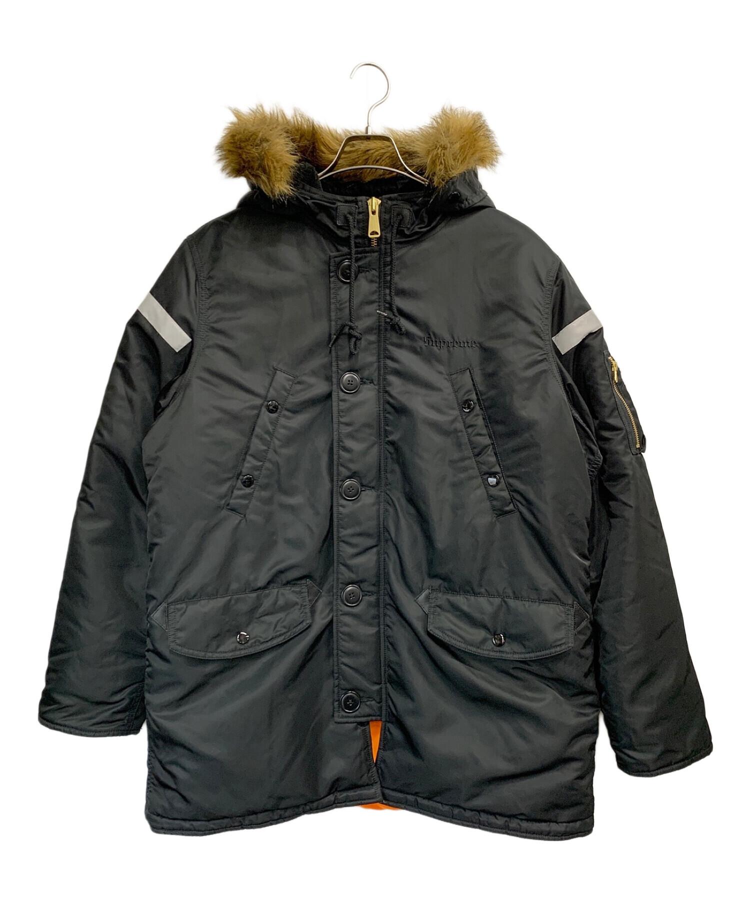 中古・古着通販】SUPREME (シュプリーム) N-3Bタイプコート ブラック