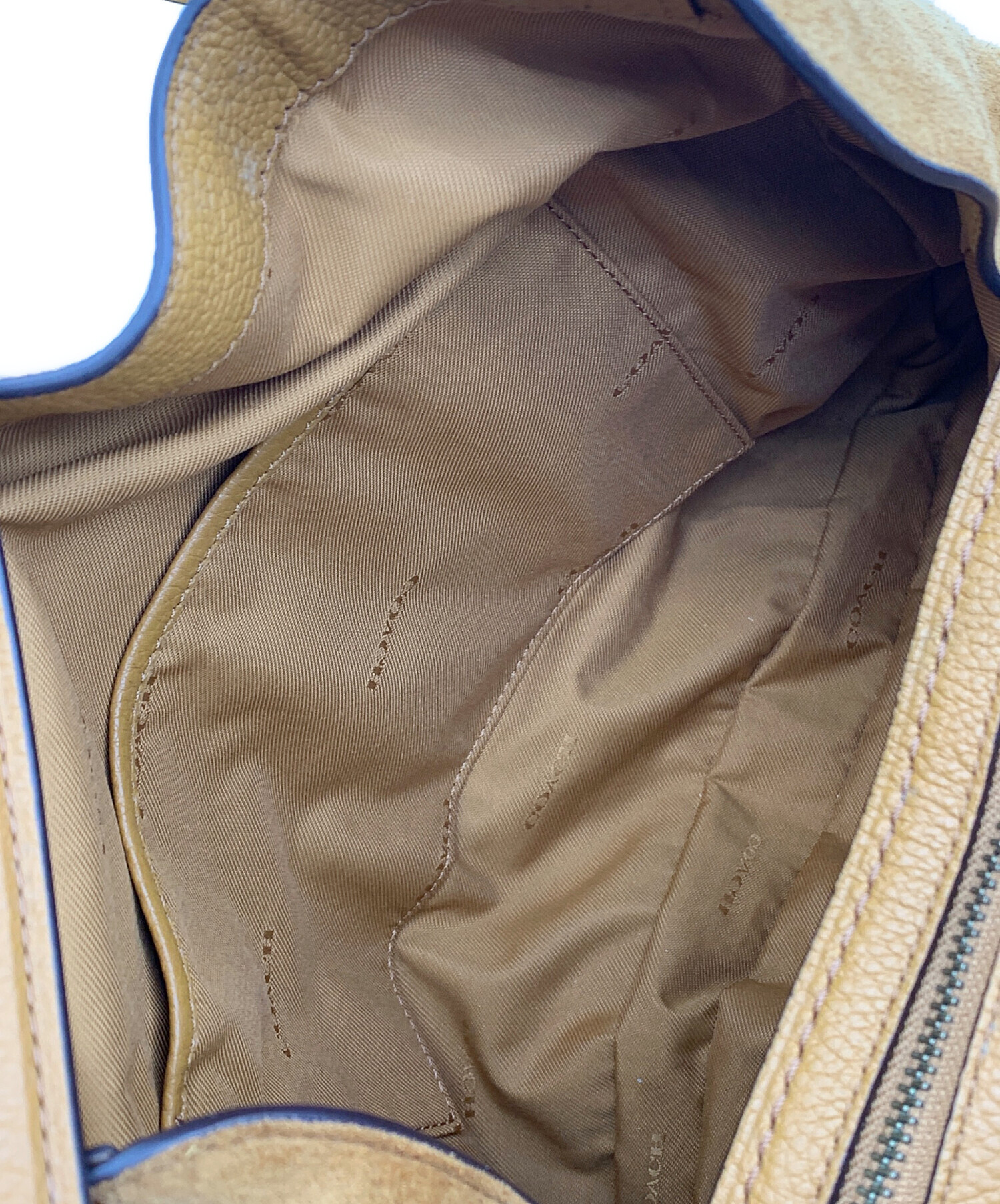 中古・古着通販】COACH (コーチ) ショルダーバッグ キャメル