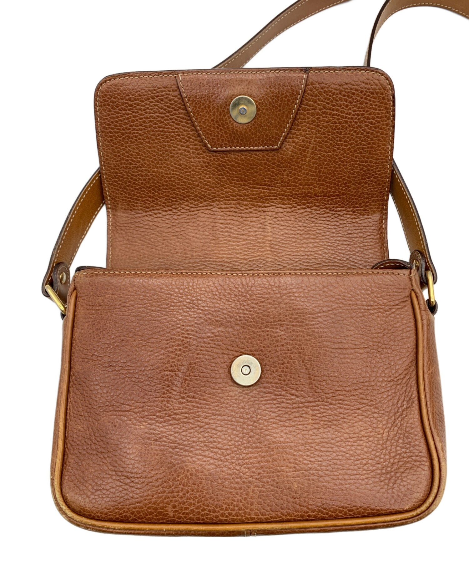 中古・古着通販】CELINE (セリーヌ) レザーショルダーバッグ サークル
