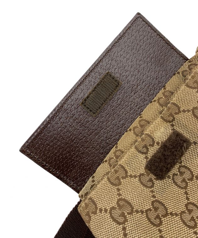 中古・古着通販】GUCCI (グッチ) ウエストポーチ GG ブラウン