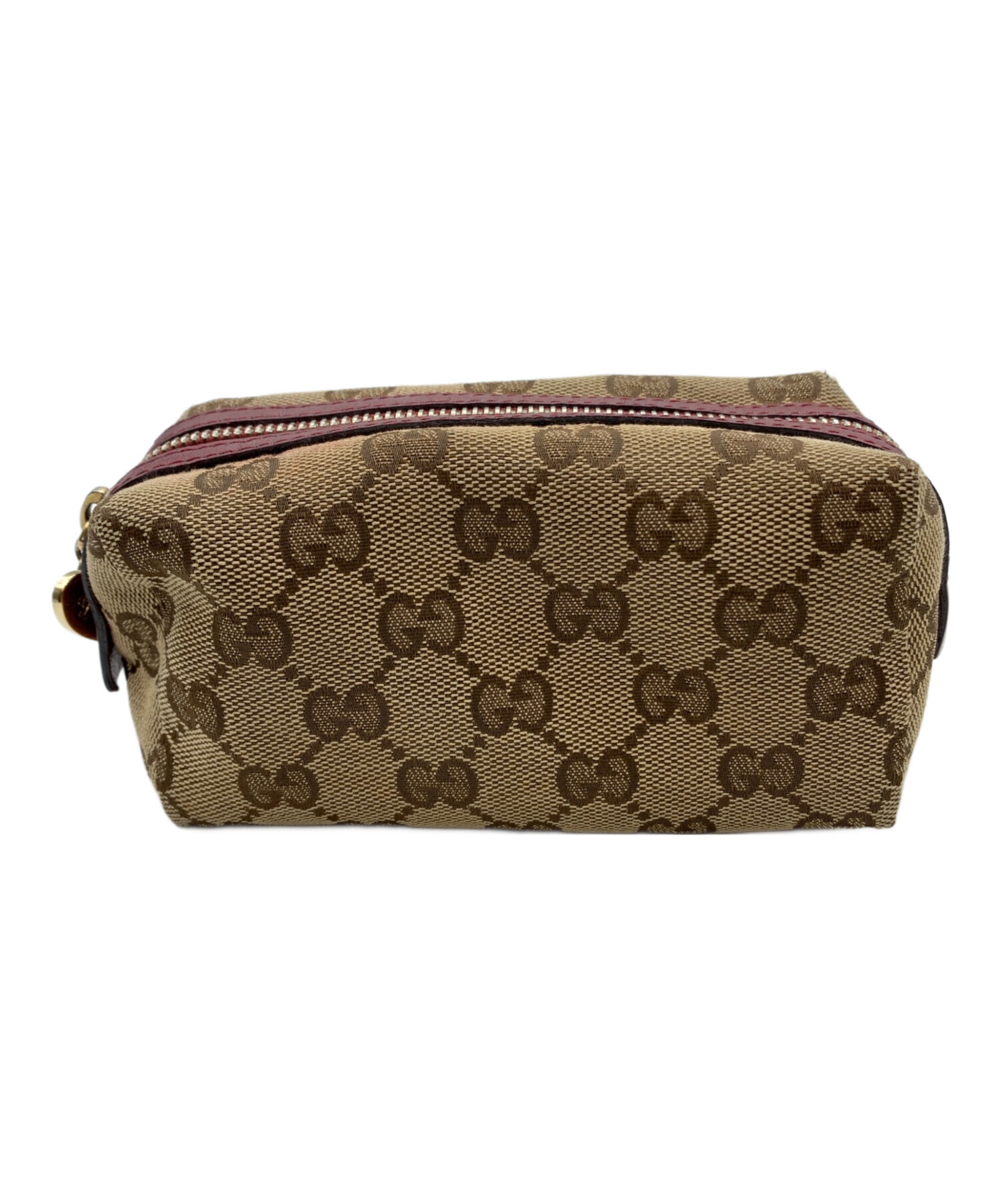 中古・古着通販】GUCCI (グッチ) コスメポーチ グッチシマ GG ブラウン