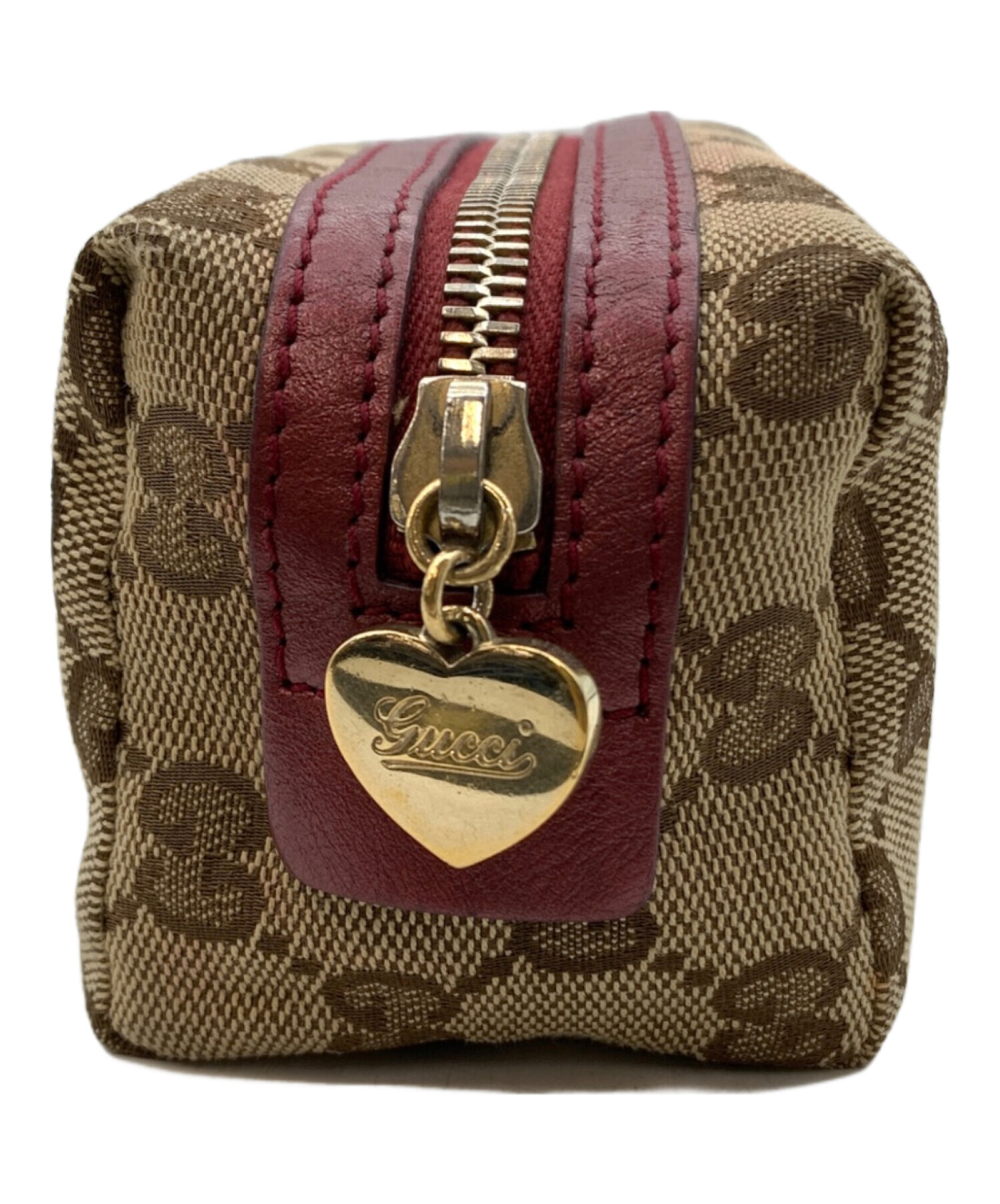 中古・古着通販】GUCCI (グッチ) コスメポーチ グッチシマ GG ブラウン 