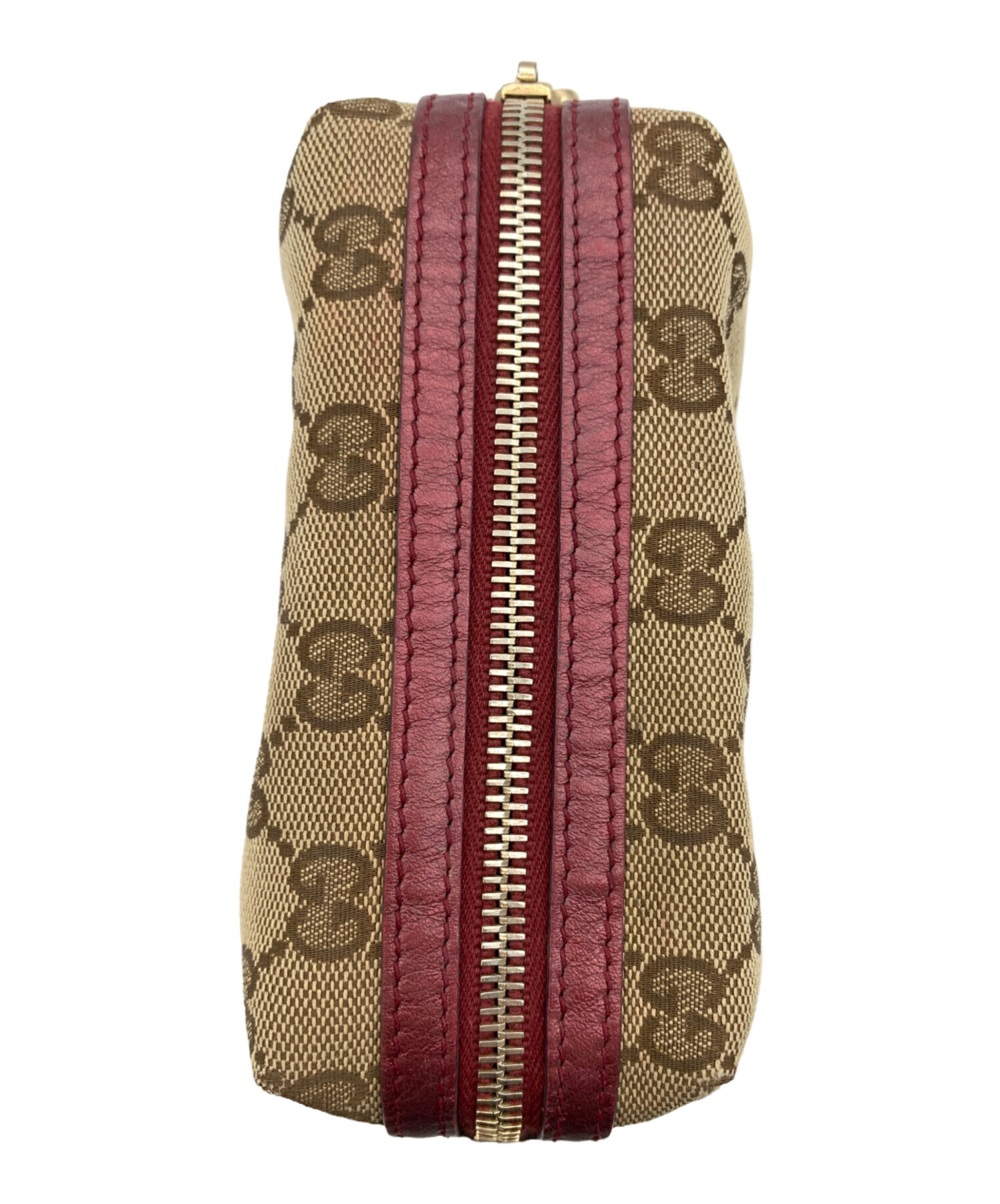 中古・古着通販】GUCCI (グッチ) コスメポーチ グッチシマ GG ブラウン 