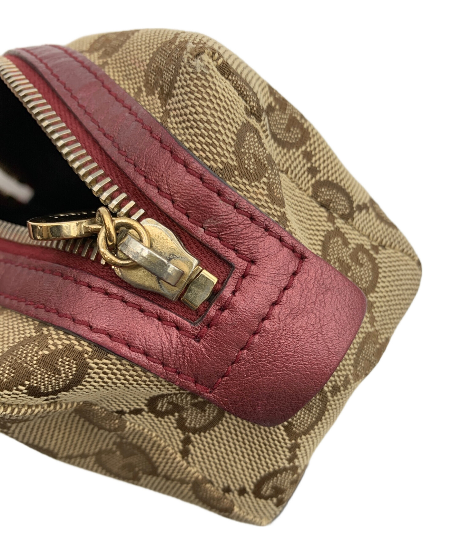 中古・古着通販】GUCCI (グッチ) コスメポーチ グッチシマ GG ブラウン
