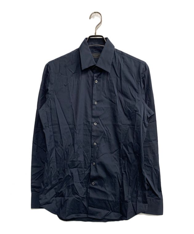 中古・古着通販】PRADA (プラダ) ドレスシャツ ネイビー サイズ