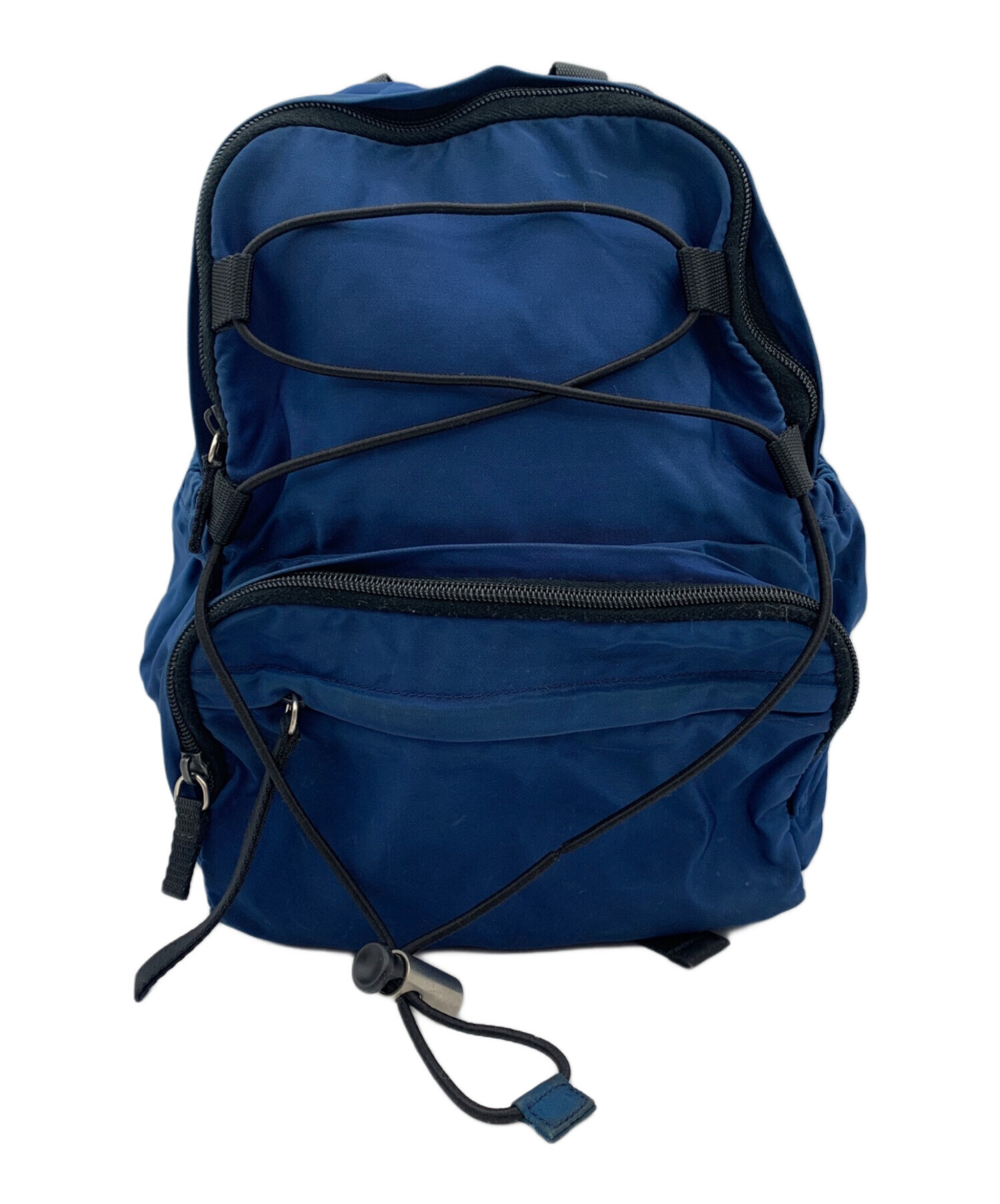 PRADA ナイロンリュックサックスブルー水色