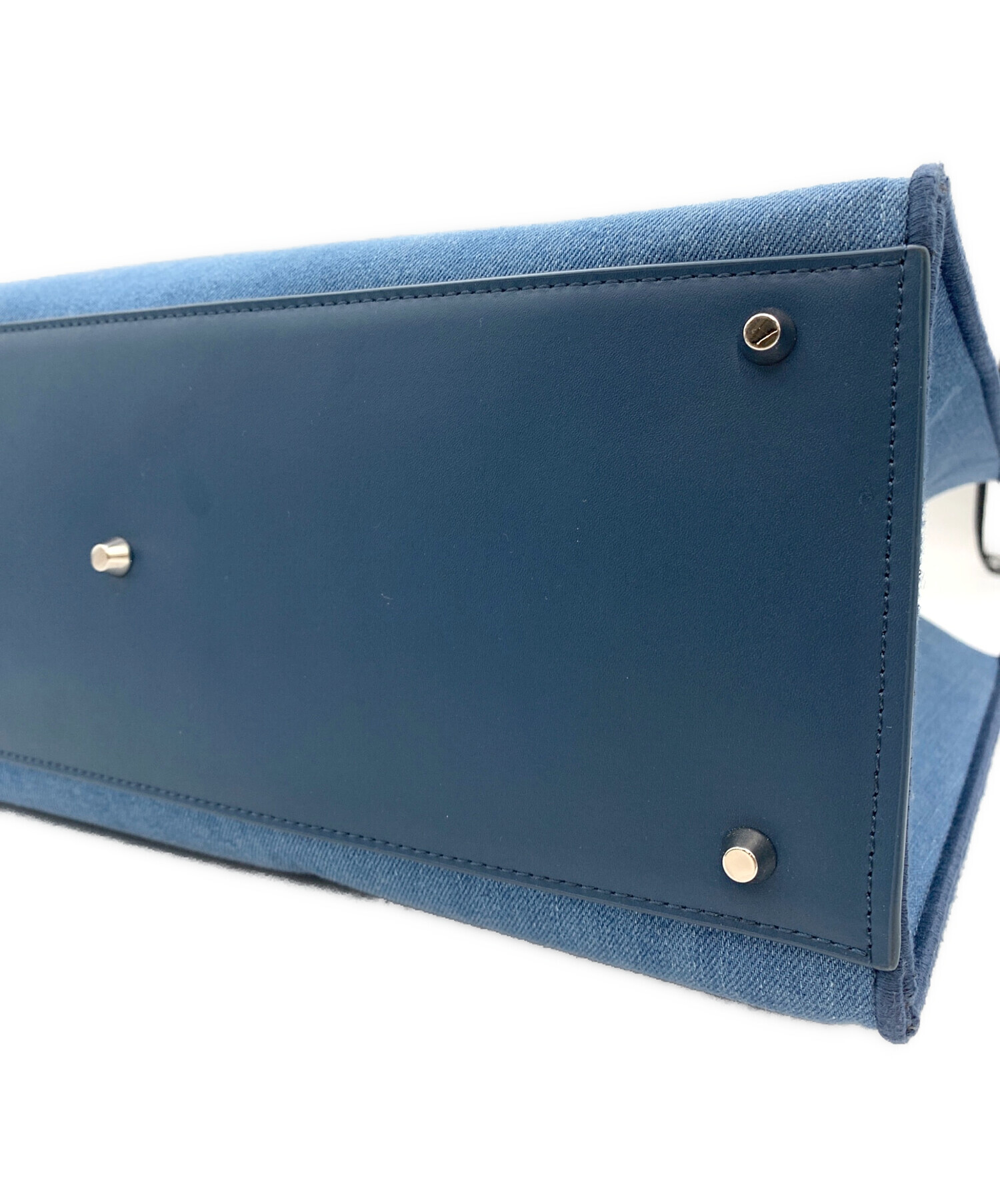 中古・古着通販】FURLA (フルラ) デニムトートバッグ L インディゴ 