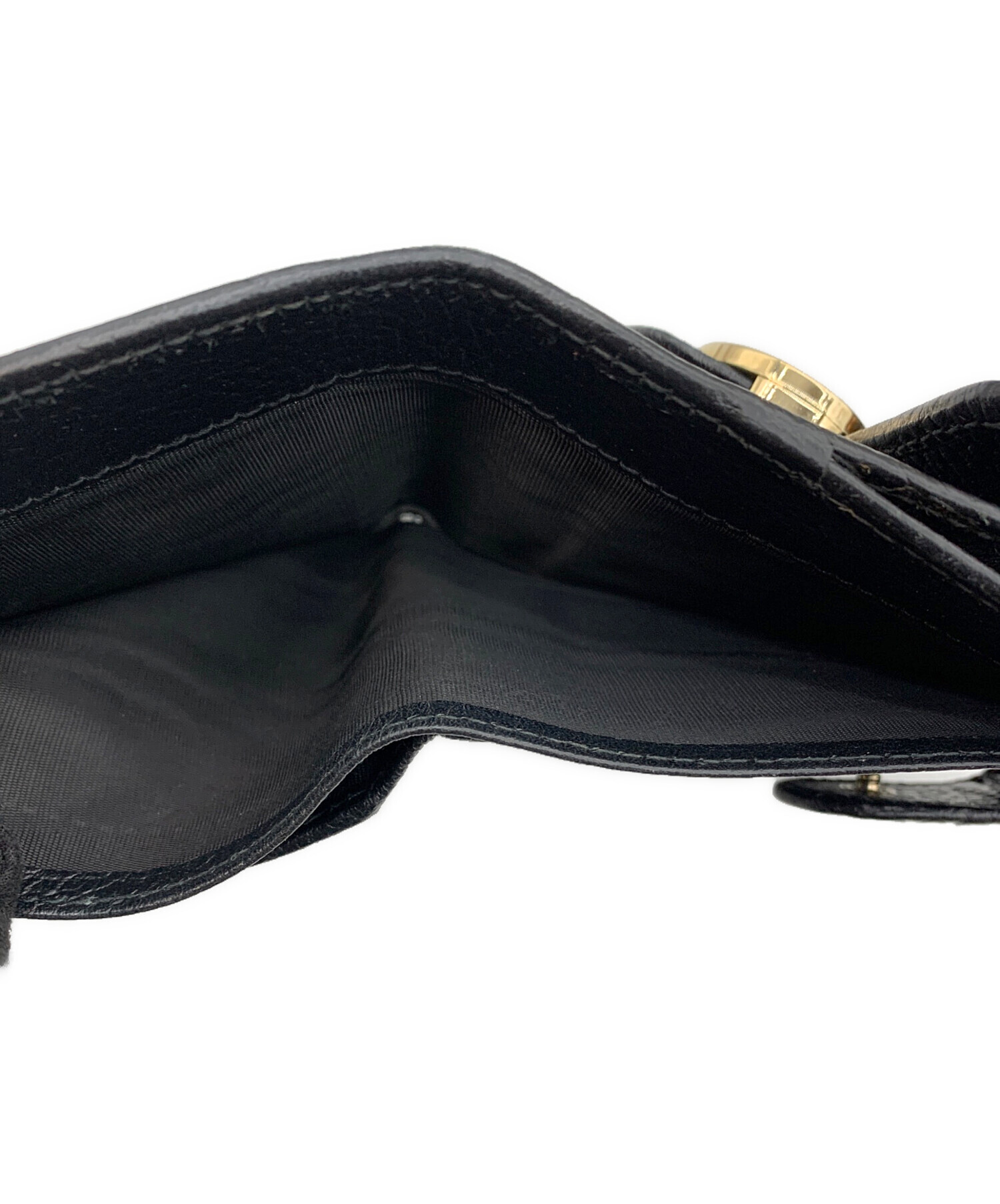 中古・古着通販】GUCCI (グッチ) 2つ折り財布 インターロッキング