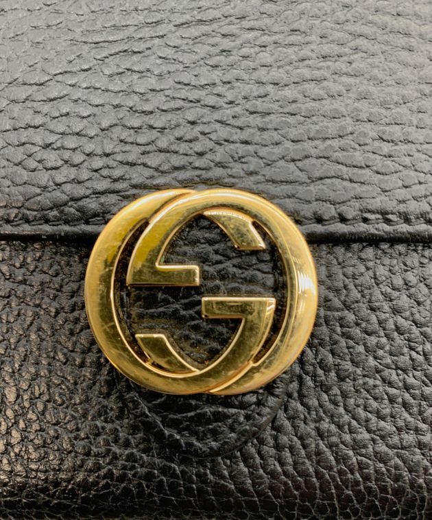中古・古着通販】GUCCI (グッチ) 2つ折り財布 インターロッキング
