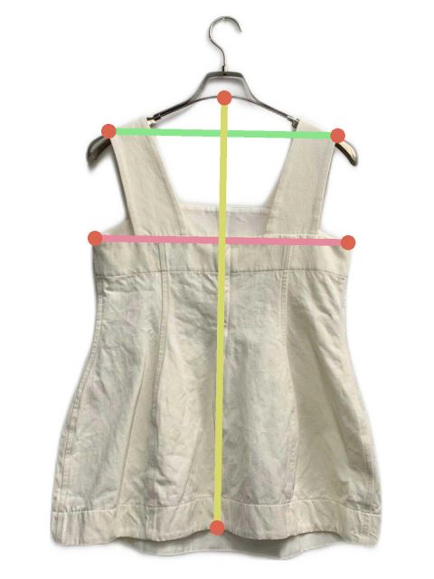 中古・古着通販】DEPAREILLE (デパリエ) コットンリネンツイルビスチェ