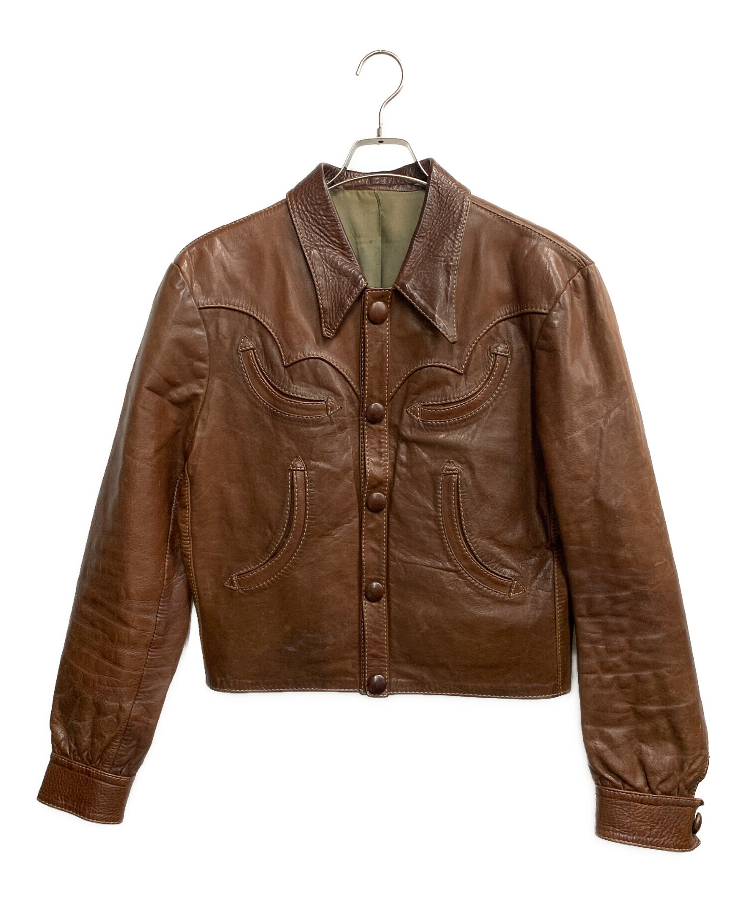 中古・古着通販】GLASSWATER (グラスウォーター) ヴィンテージレザー