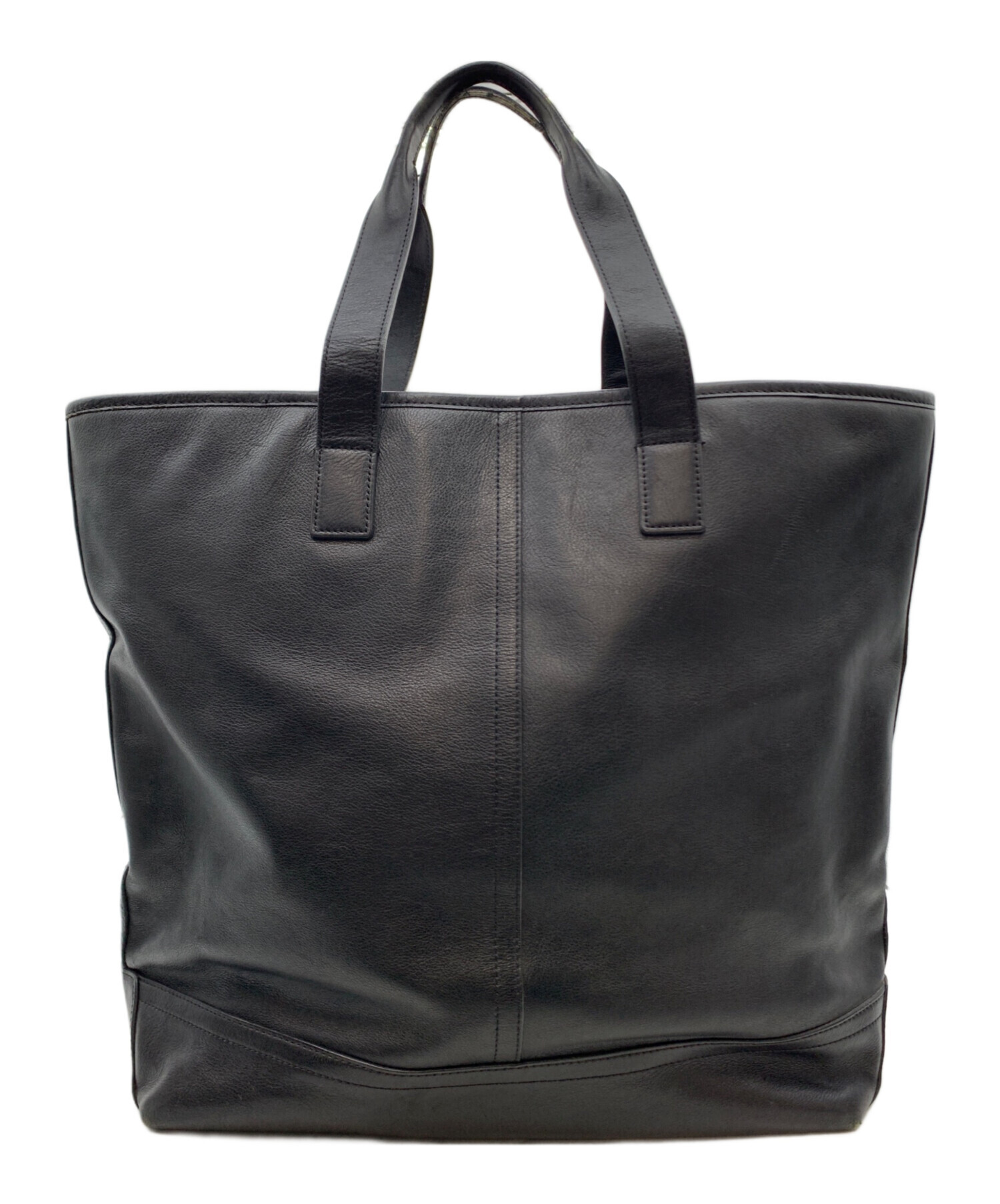 中古・古着通販】COACH (コーチ) レザートートバッグ ブラック