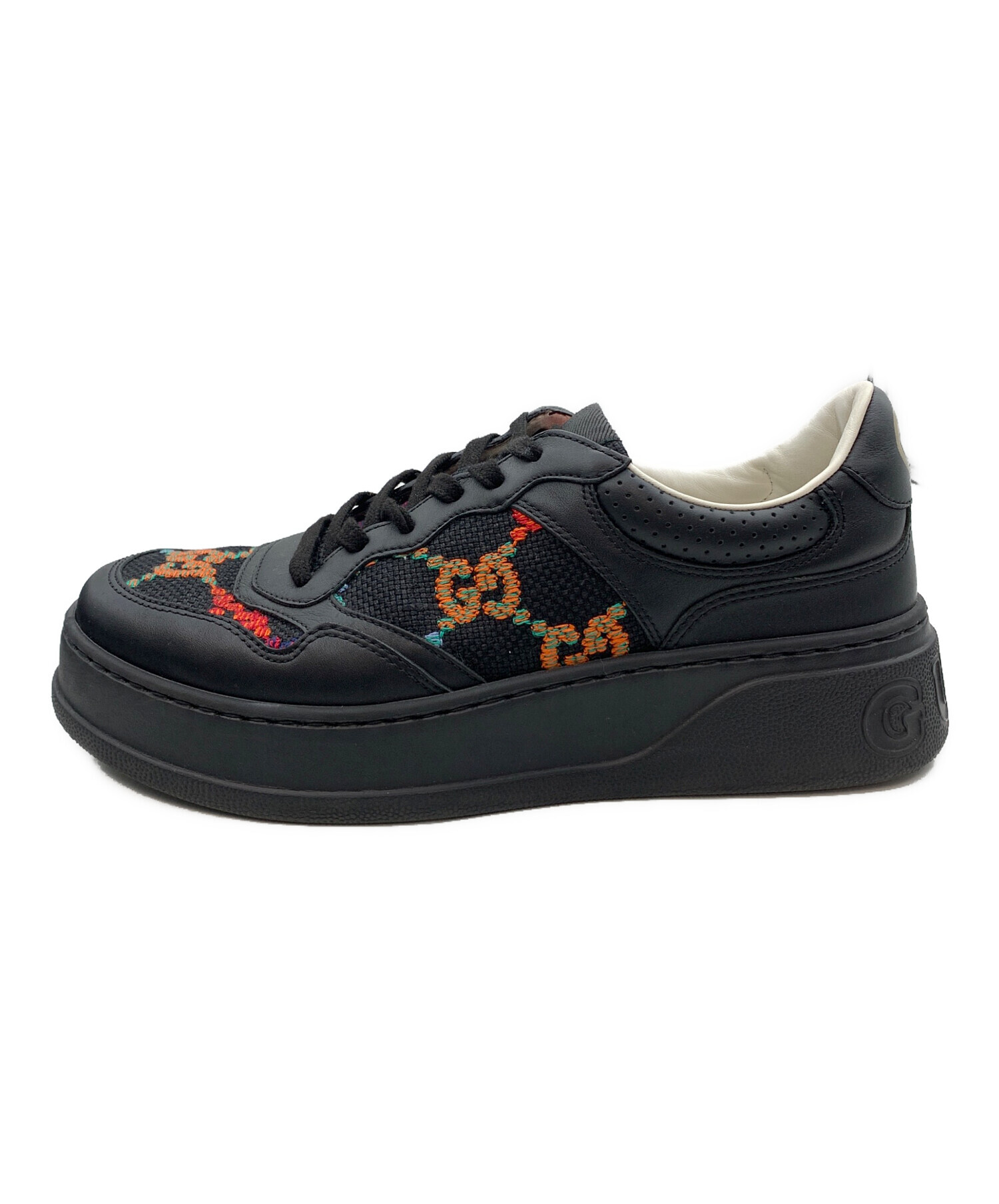 中古・古着通販】GUCCI (グッチ) ローカットスニーカー ブラック 
