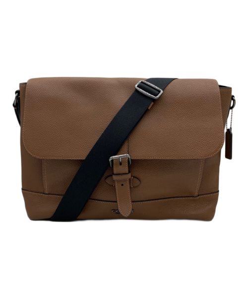 COACH コーチ ハドソン メッセンジャーバッグ レザー ブラウン 中古・古着通販】COACH (コーチ) メッセンジャーバッグ ブラウン