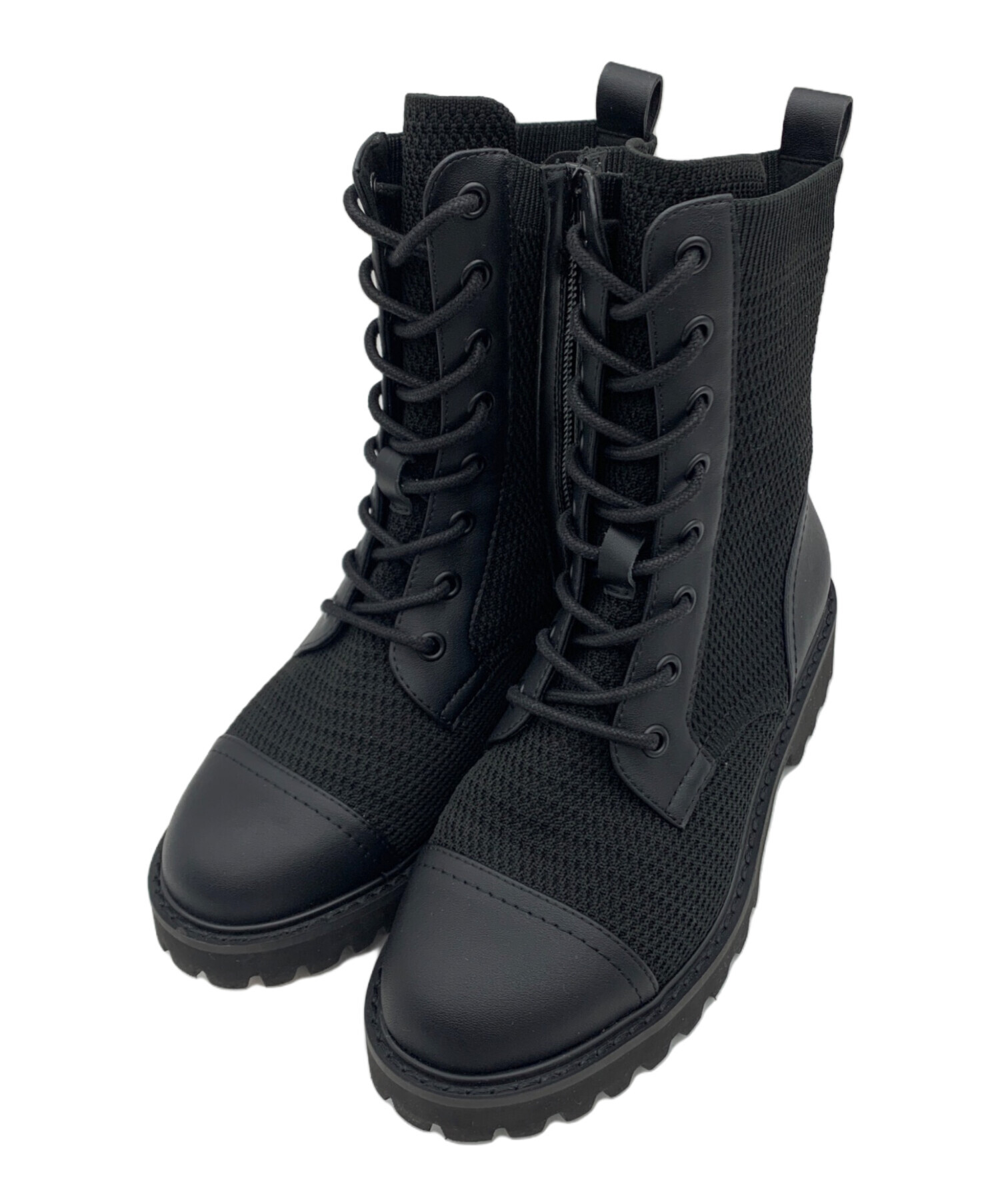 ❀美品 ビバイア VIVAIA 35.5 22.5〜23cm 黒 ブラック 履き心地最高 VIVAIA(ビバイア) Round-Toe Embroidered Loafers