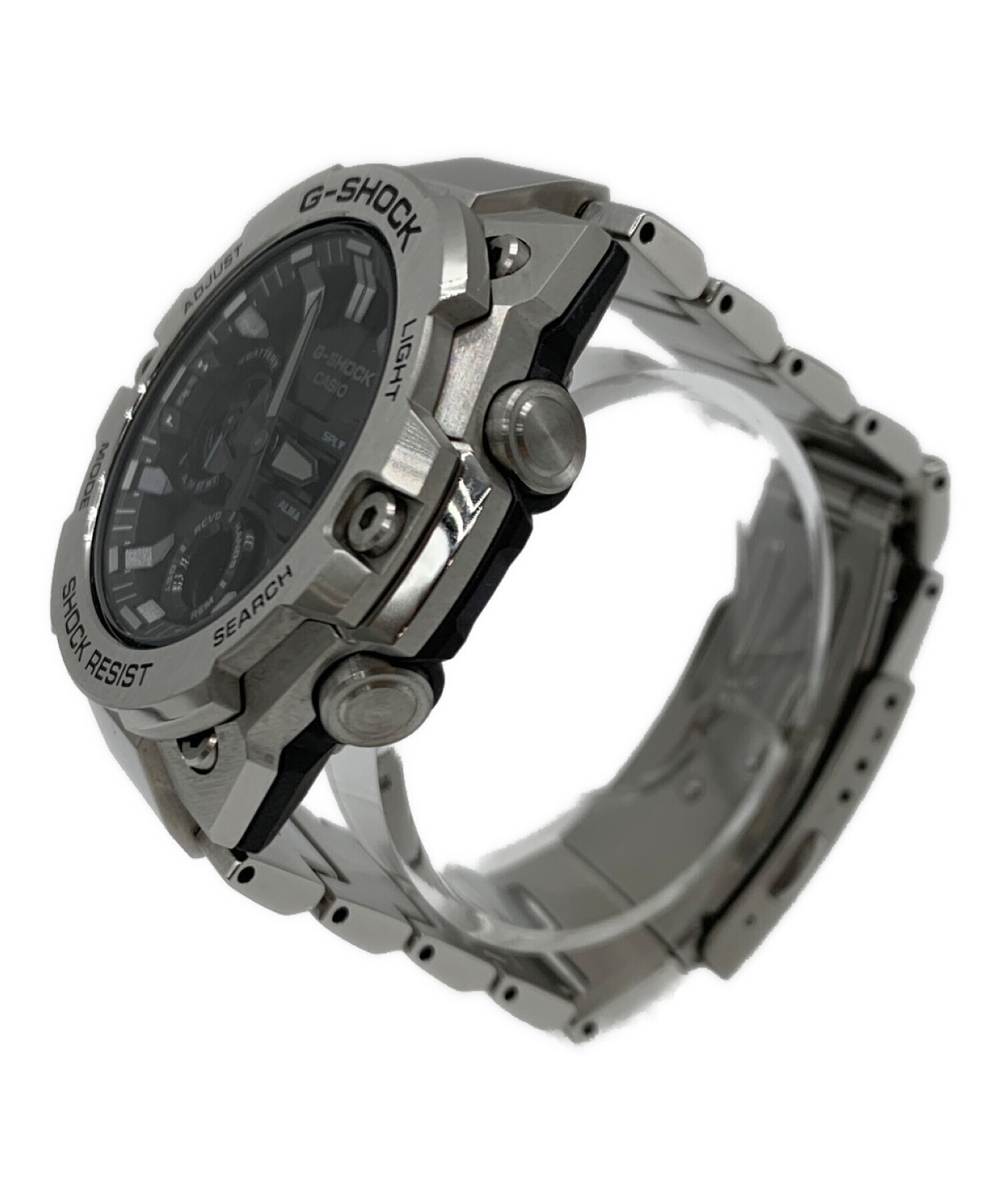 CASIO超美品！使用１回だけ腕時計ラバーGST-8400...フリーサイズ 黒 中古・古着通販】CASIO (カシオ) G-SHOCK GST-8400シリーズ シルバー