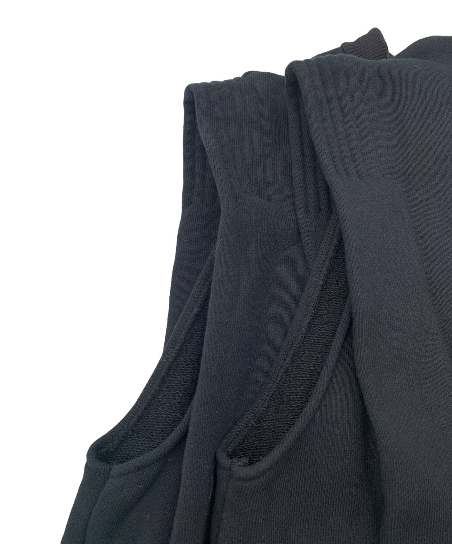 中古・古着通販】Ameri (アメリ) MANY WAY TRIO SWEAT DRESS ブラック 