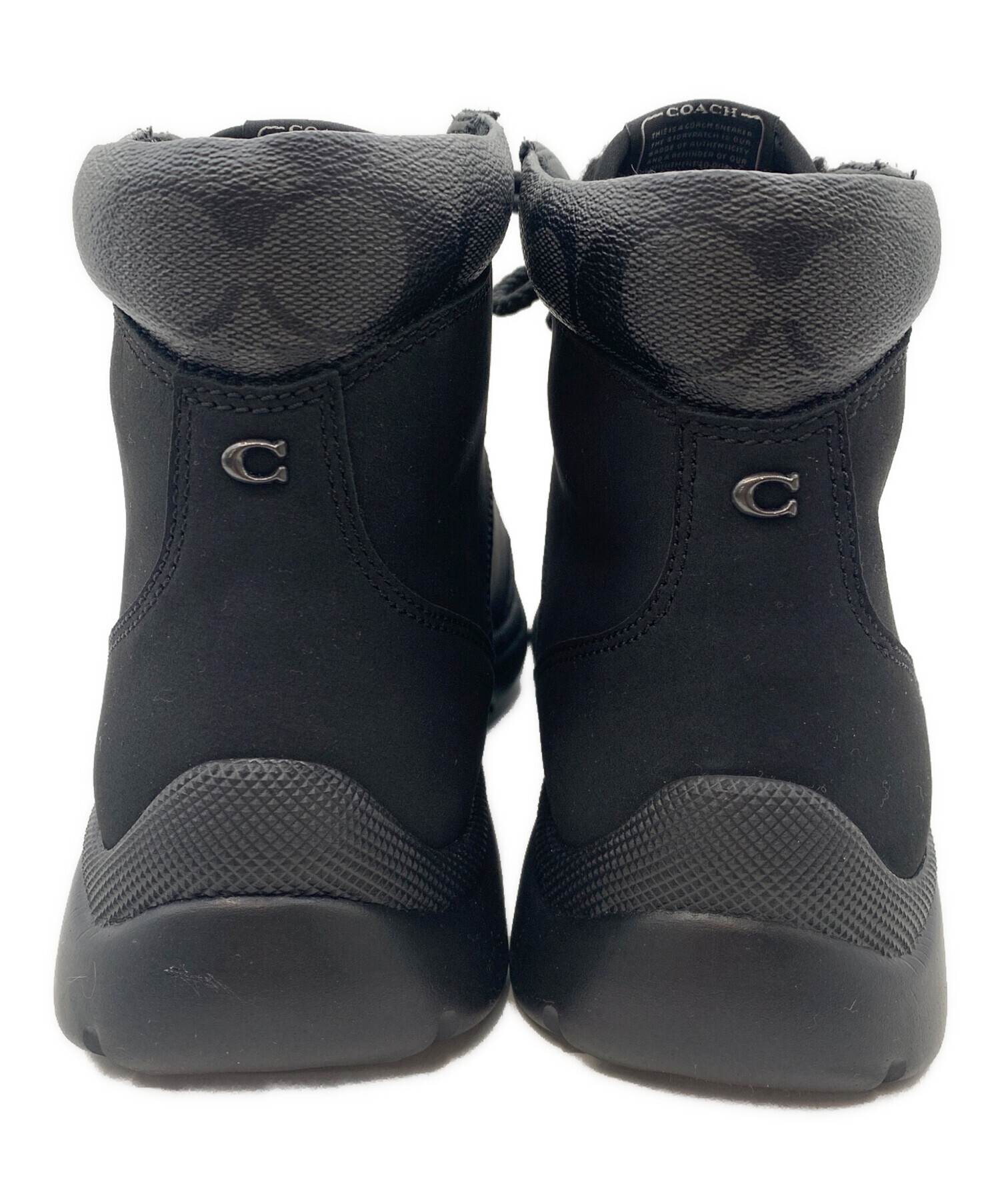 中古・古着通販】COACH (コーチ) ハイカーブーツ ブラック サイズ:25.5