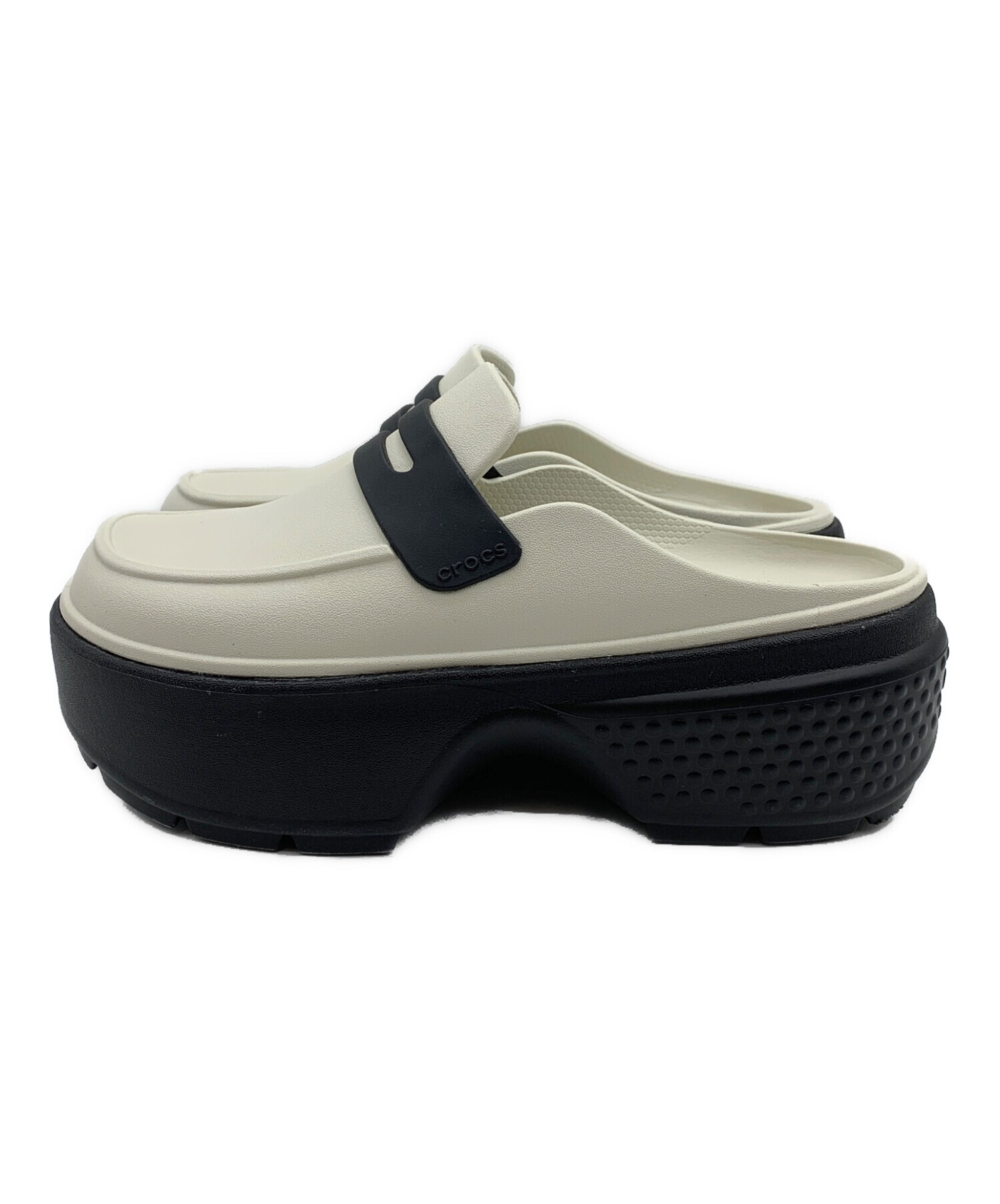 中古・古着通販】crocs (クロックス) ストンプハイシャインローファー