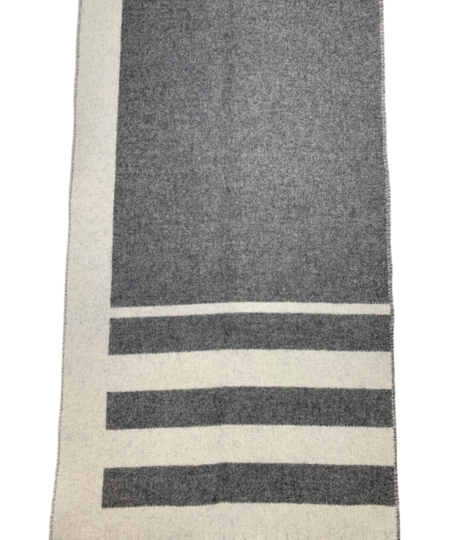 中古・古着通販】HERMES (エルメス) マフラー カシミヤ グレー