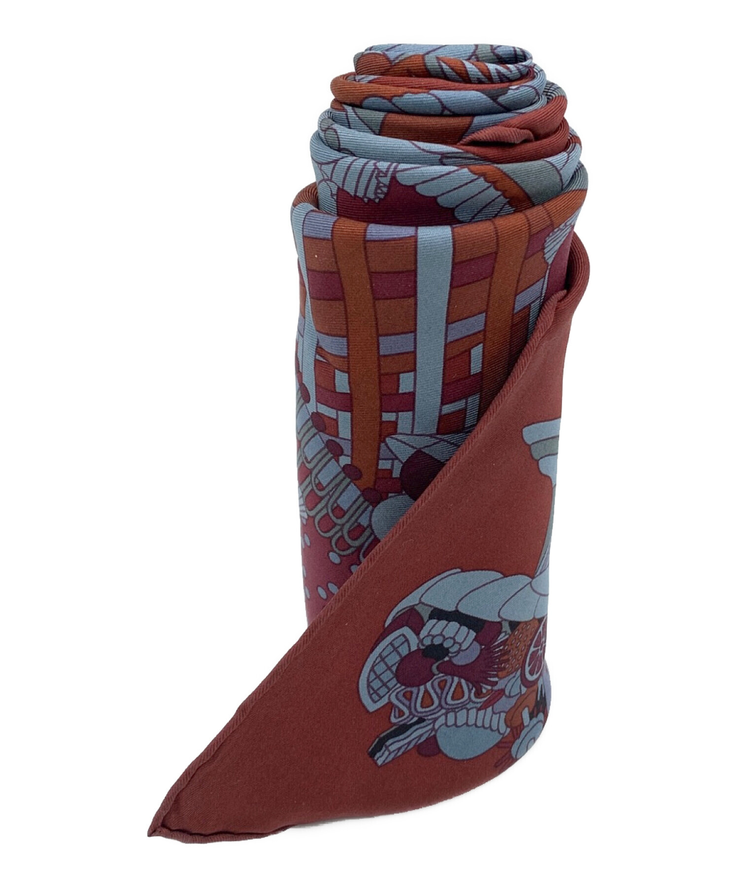 中古・古着通販】HERMES (エルメス) シルクスカーフ バーガンディー