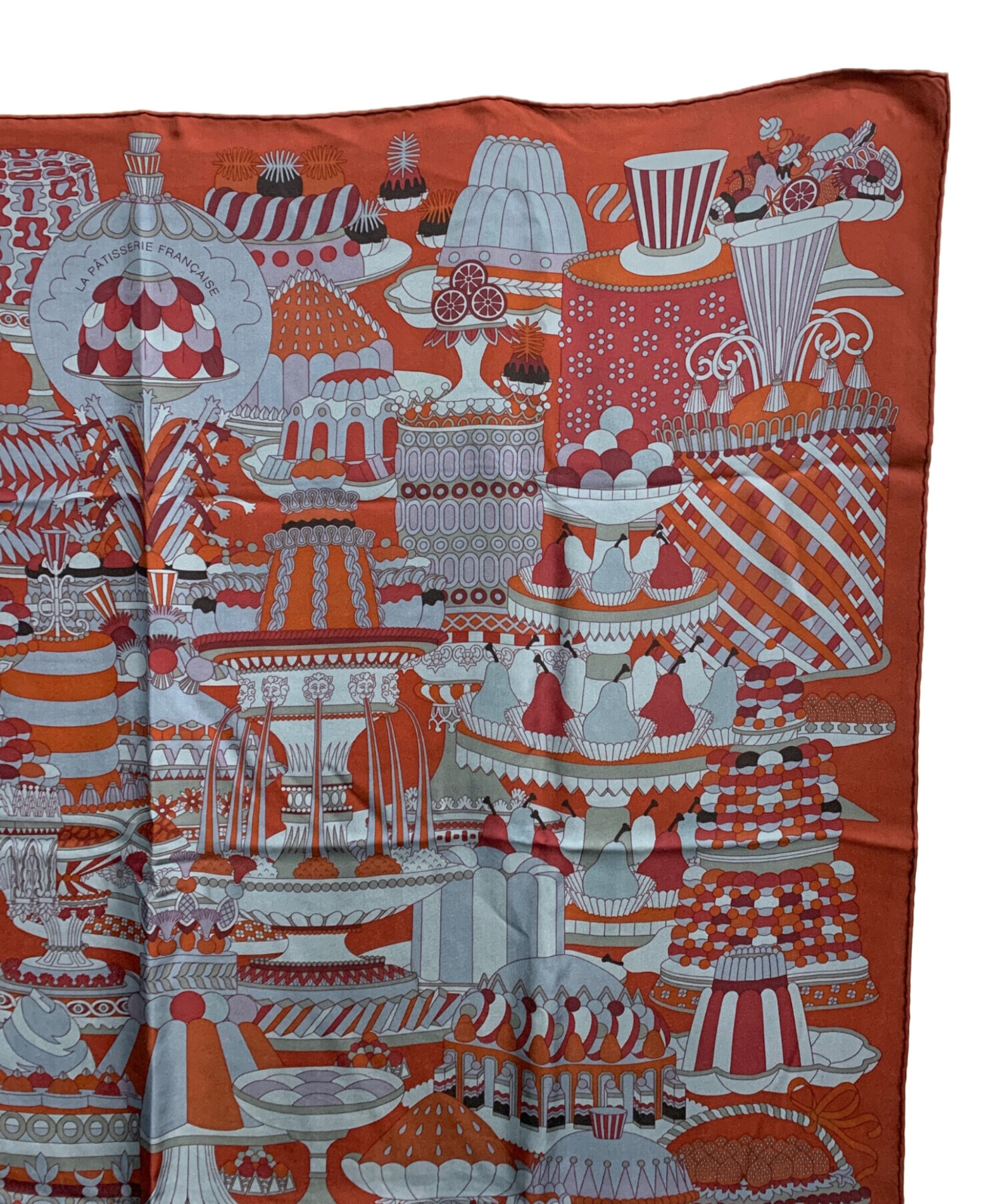 中古・古着通販】HERMES (エルメス) シルクスカーフ バーガンディー