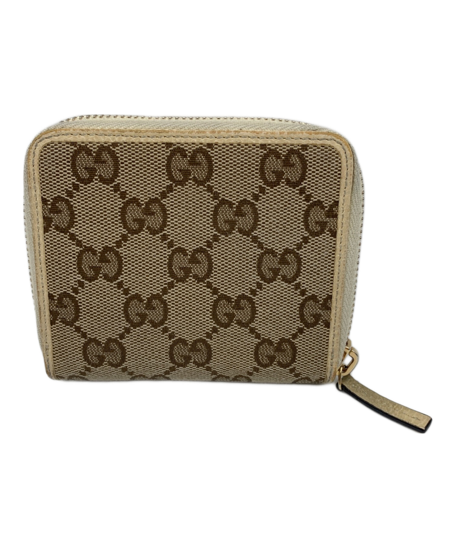 中古・古着通販】GUCCI (グッチ) 2つ折り財布 アイボリー