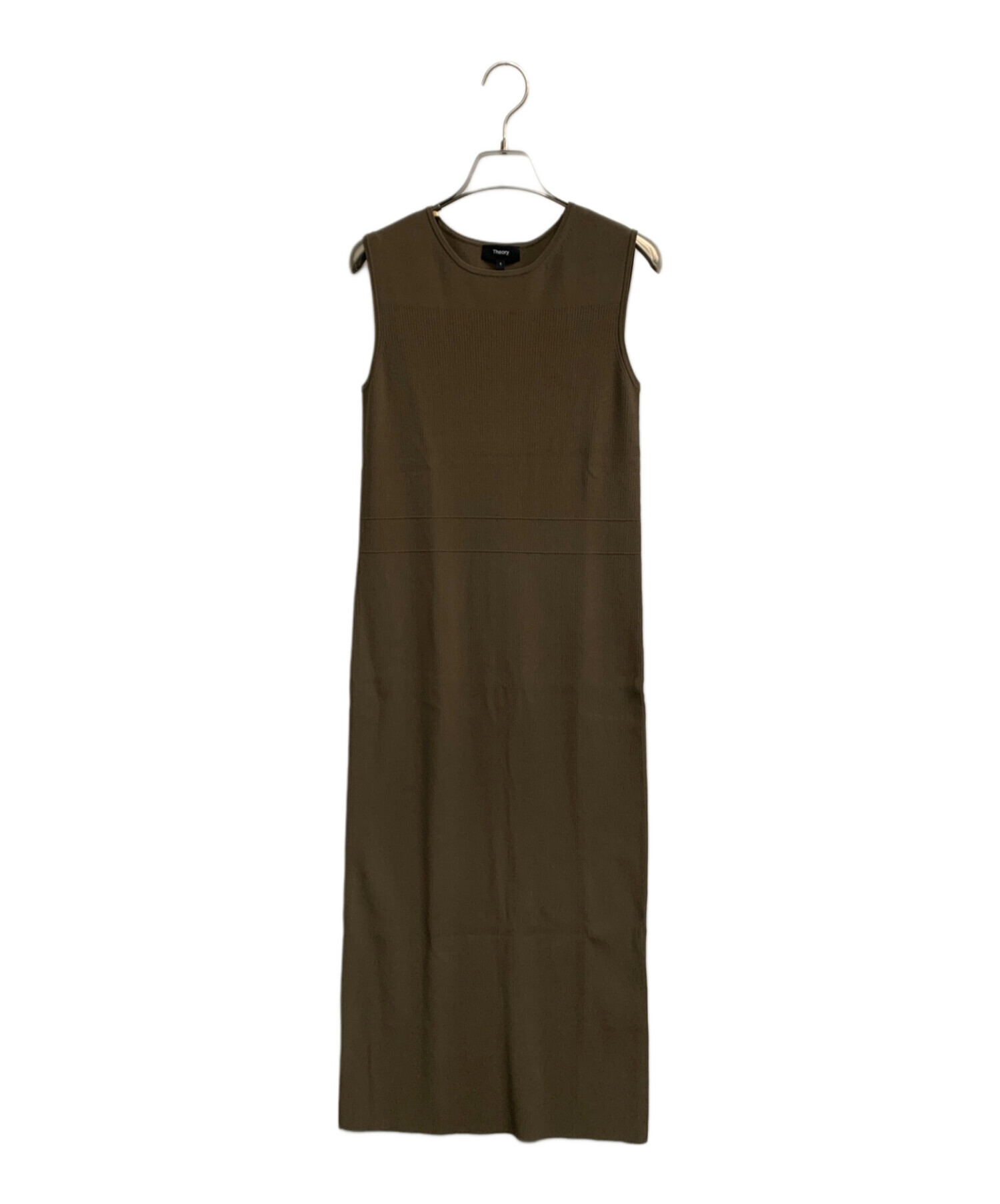 中古・古着通販】theory (セオリー) Compact Crepe Yoke Dress カーキ