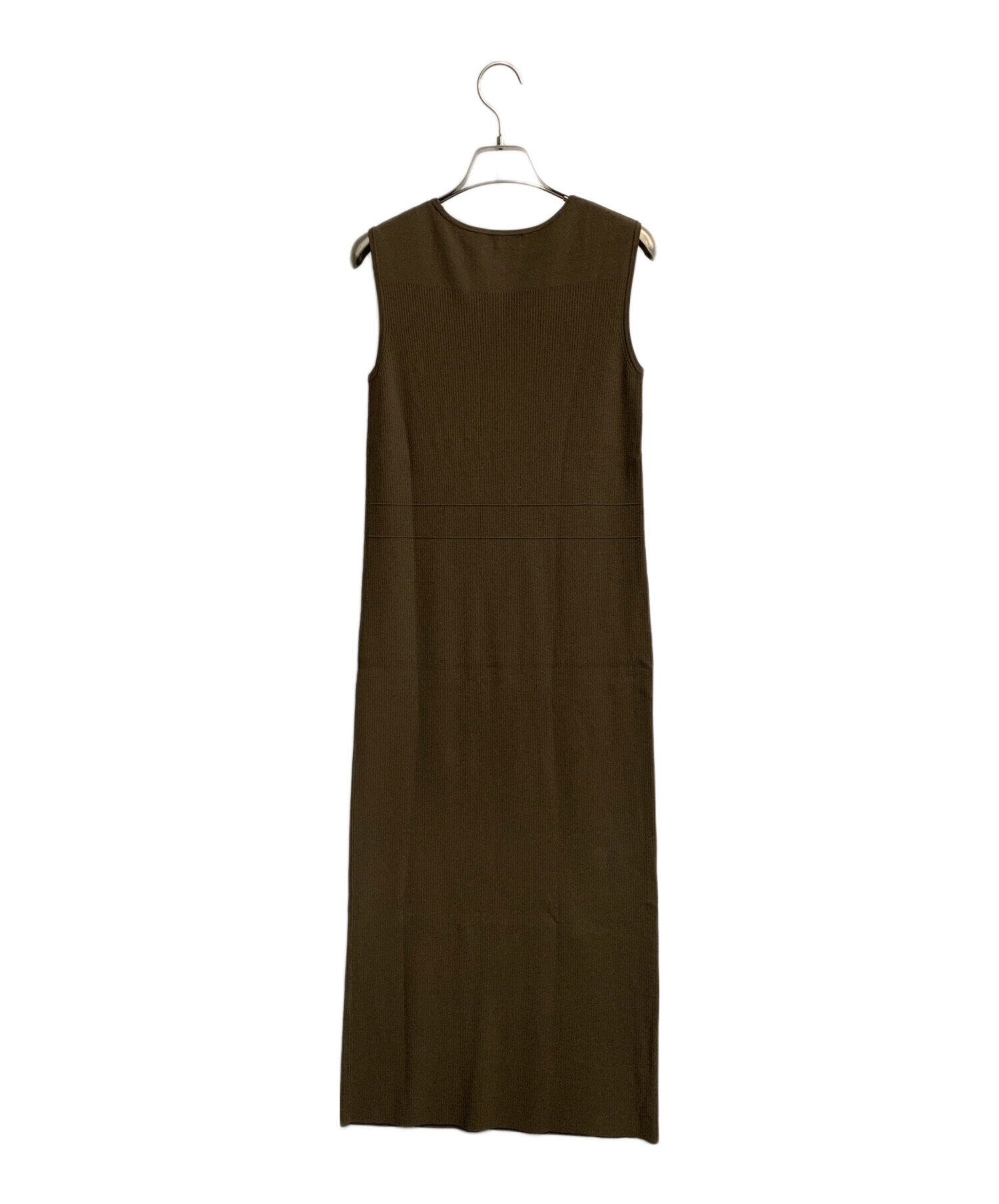 中古・古着通販】theory (セオリー) Compact Crepe Yoke Dress カーキ
