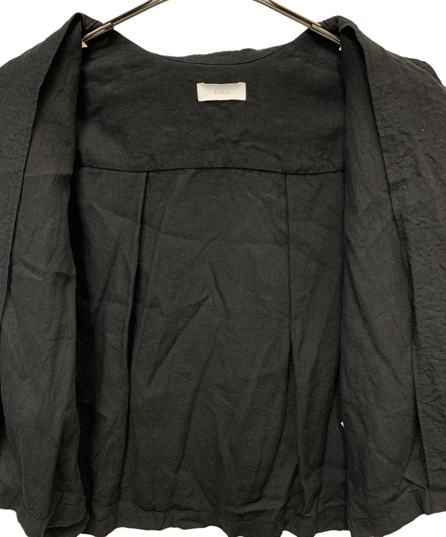 中古・古着通販】KAGURE (カグレ) リネンオープンカラーシャツ 