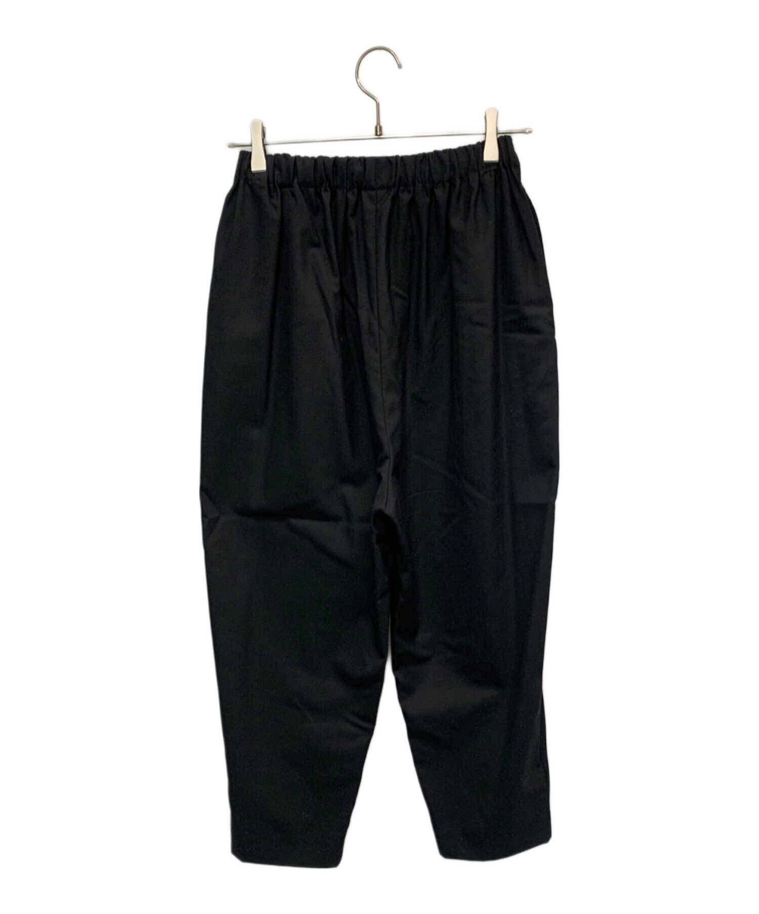 かぐれ ハウンドトゥースウールクロップドパンツ テーパードパンツ