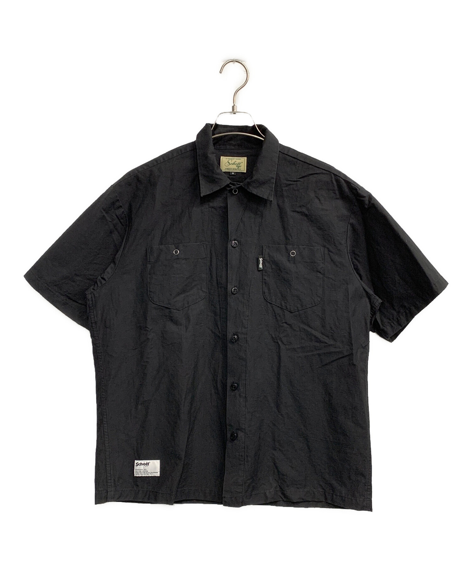 中古・古着通販】Schott (ショット) WORK SHIRT/ワークシャツ ブラック