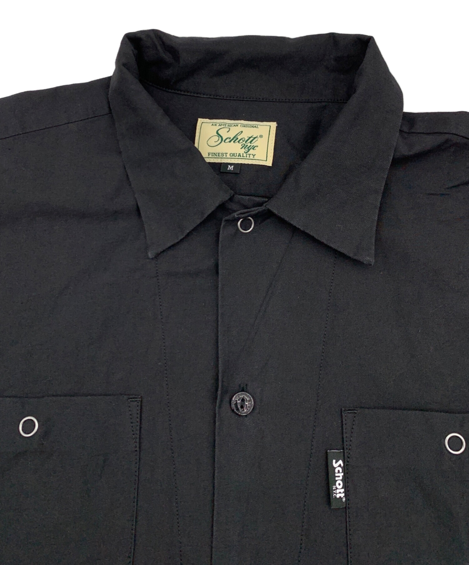 中古・古着通販】Schott (ショット) WORK SHIRT/ワークシャツ ブラック