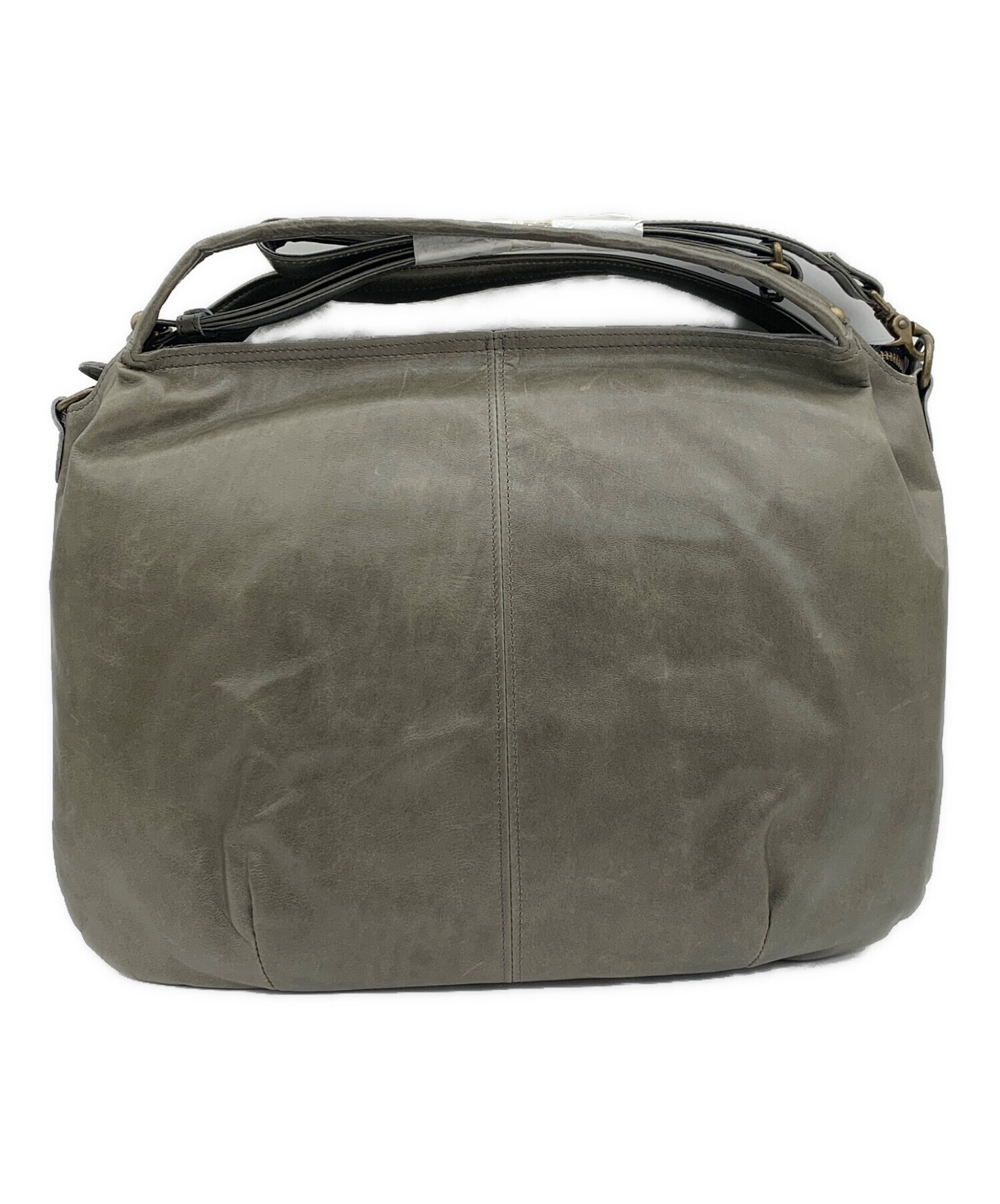 中古・古着通販】DAKOTA (ダコタ) レザーショルダーバッグ グレー 