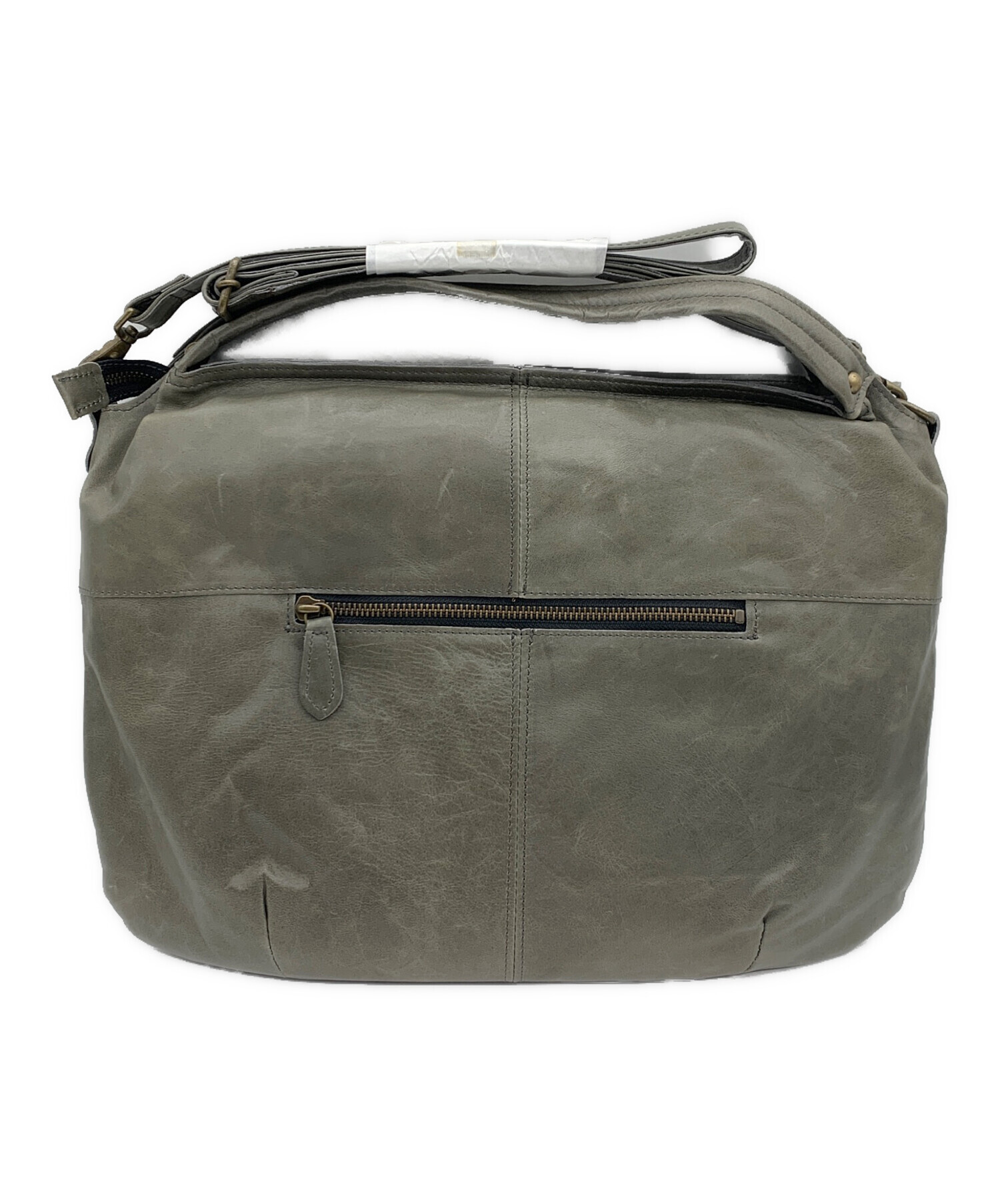 中古・古着通販】DAKOTA (ダコタ) レザーショルダーバッグ グレー 