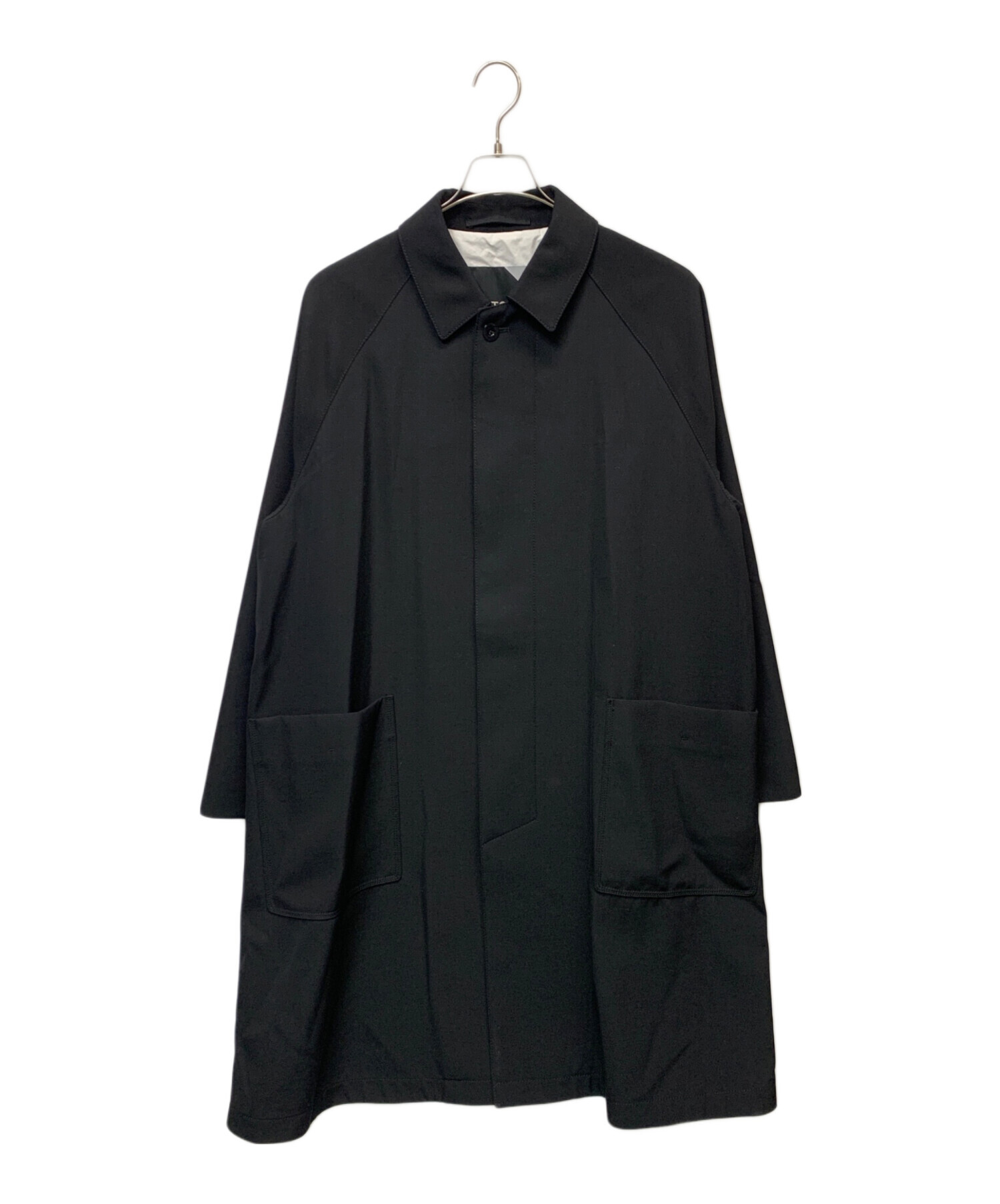 中古・古着通販】ATON (エイトン) バックサテンバルマカンコート