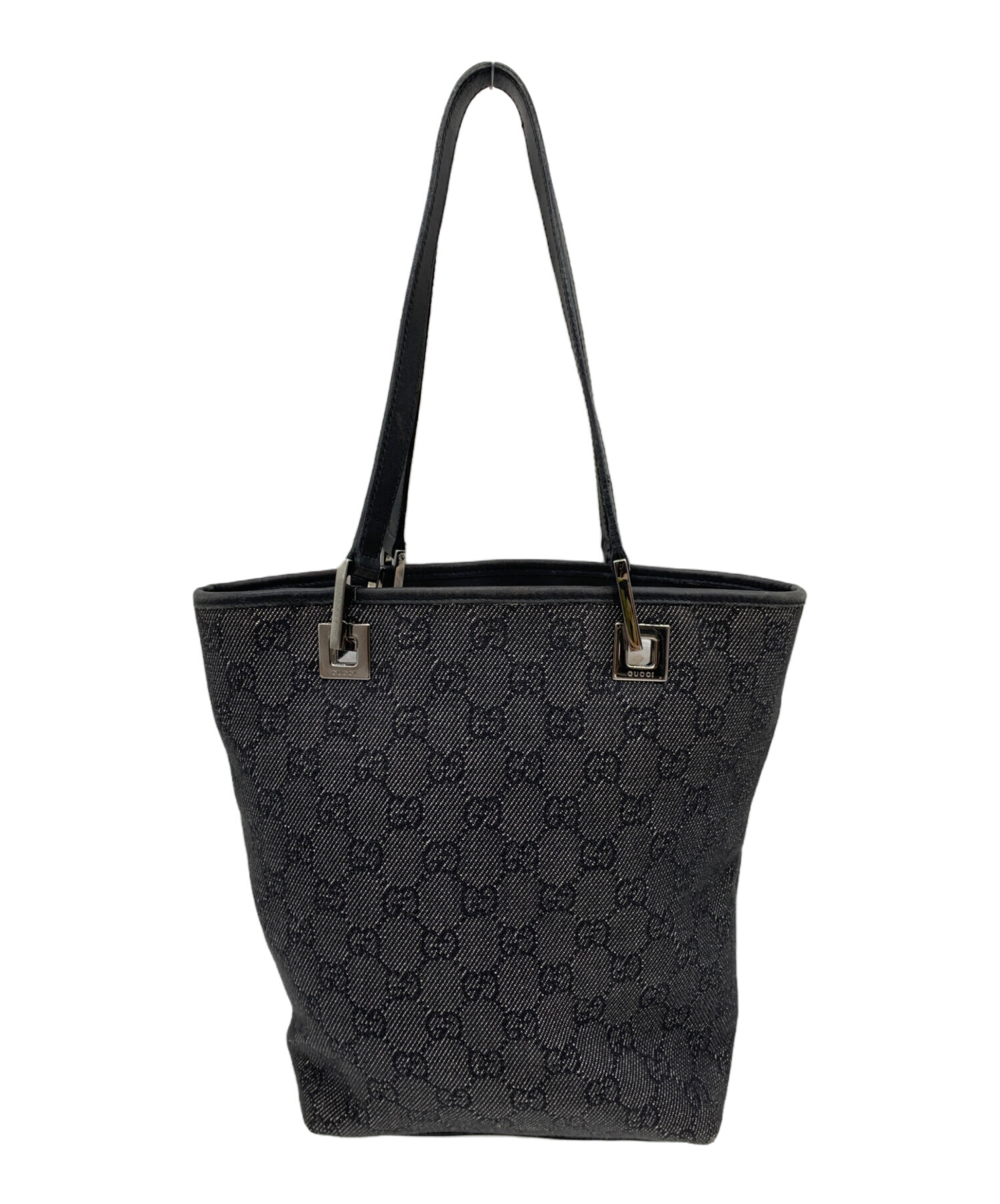 中古・古着通販】GUCCI (グッチ) トートバッグ GGデニム ブラック 