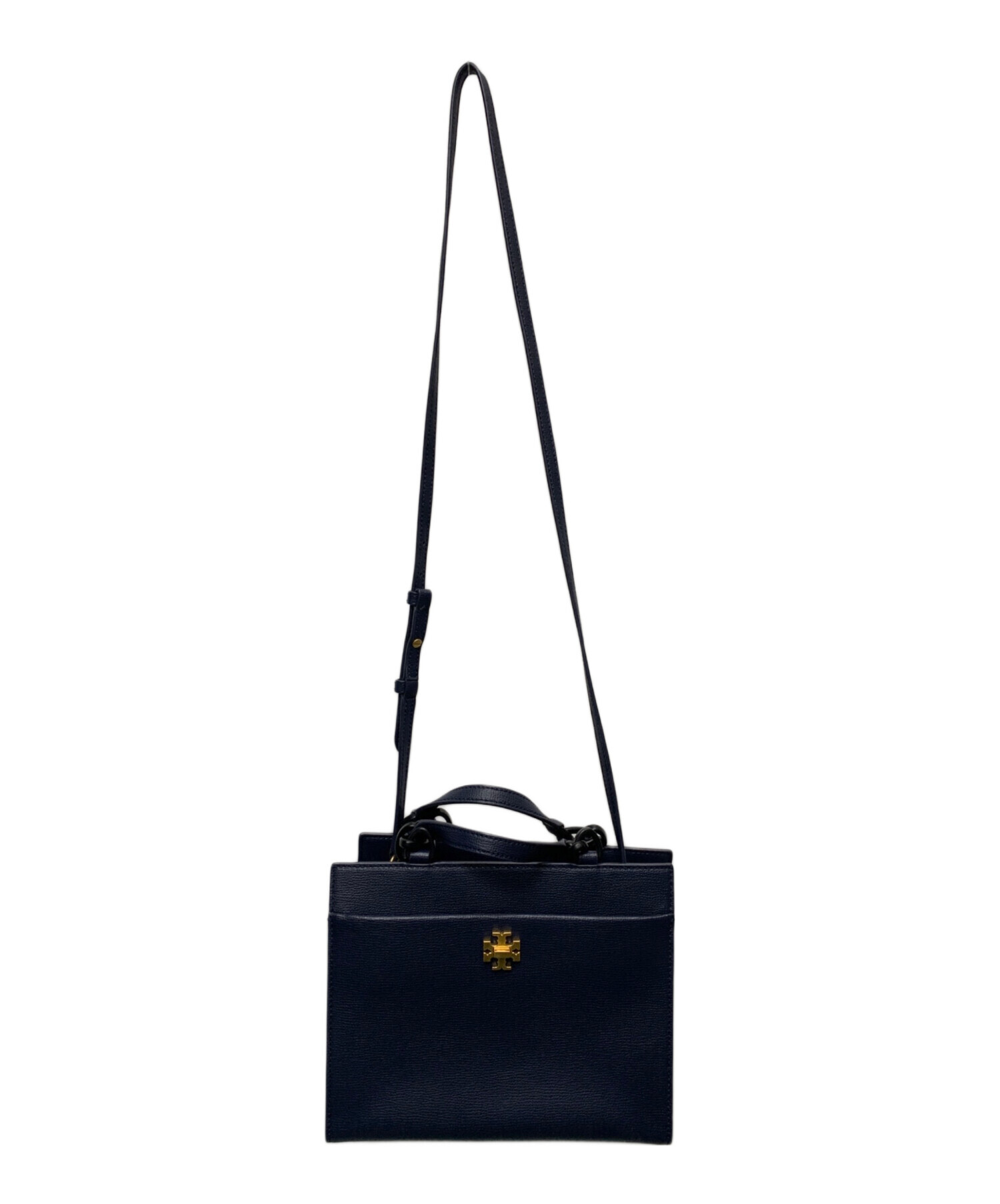 トリバーチ　2ウエイ　ネイビー レザー ハンドバッグ 中古・古着通販】TORY BURCH (トリーバーチ) 2WAYバッグ ネイビー