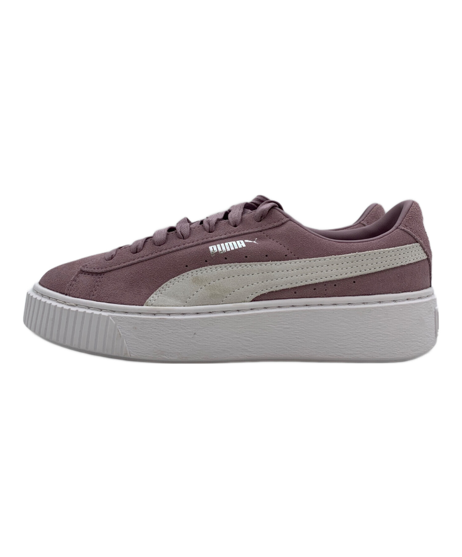 中古・古着通販】PUMA (プーマ) スエード プラットフォーム ピンク 