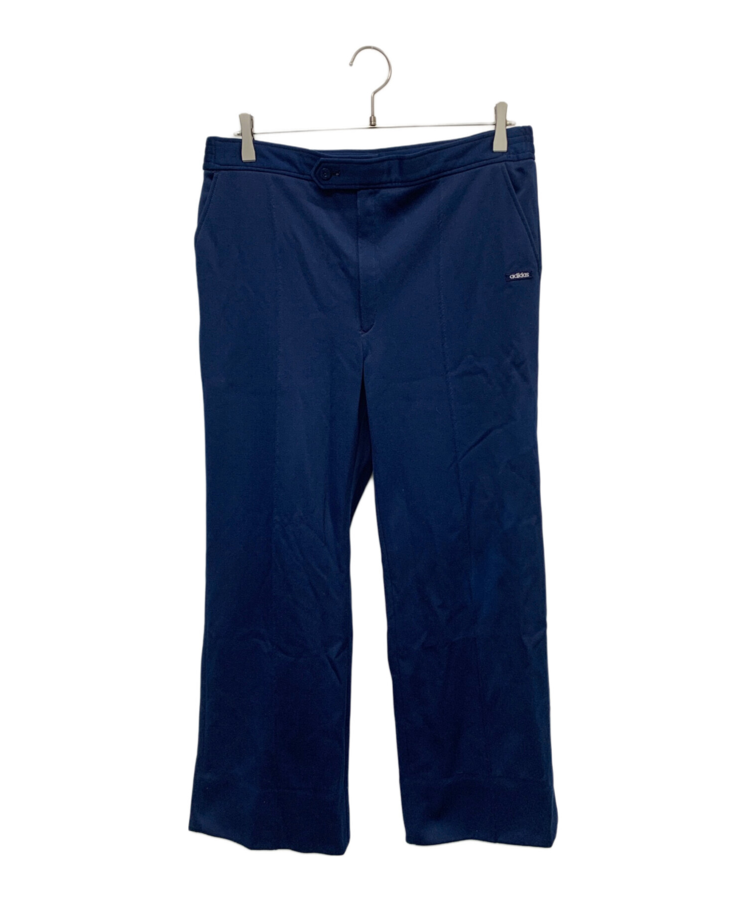 中古・古着通販】adidas (アディダス) フレアトラックパンツ ネイビー